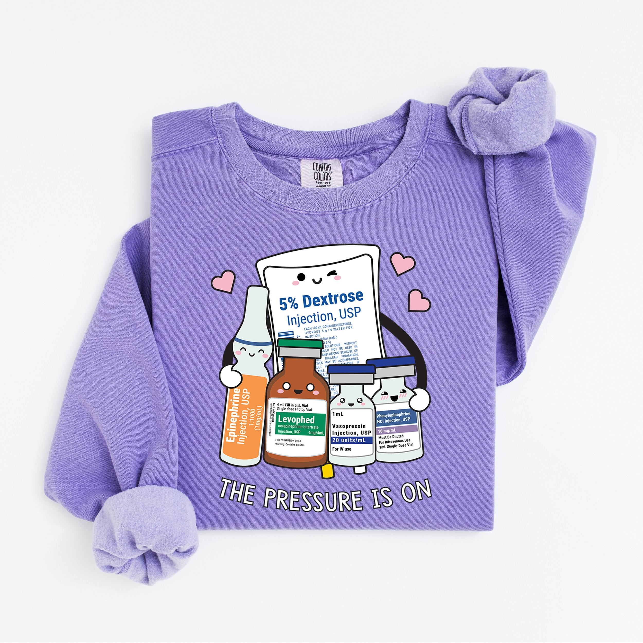 The Pressure Is On Sweatshirt For ICU Nurses