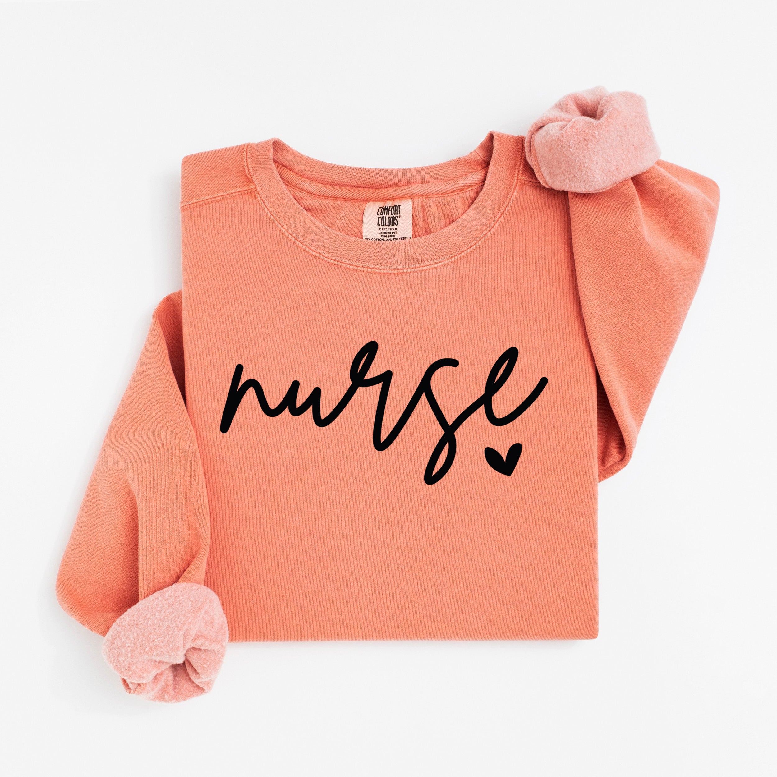 Minimalist Script Nurse Sweatshirt