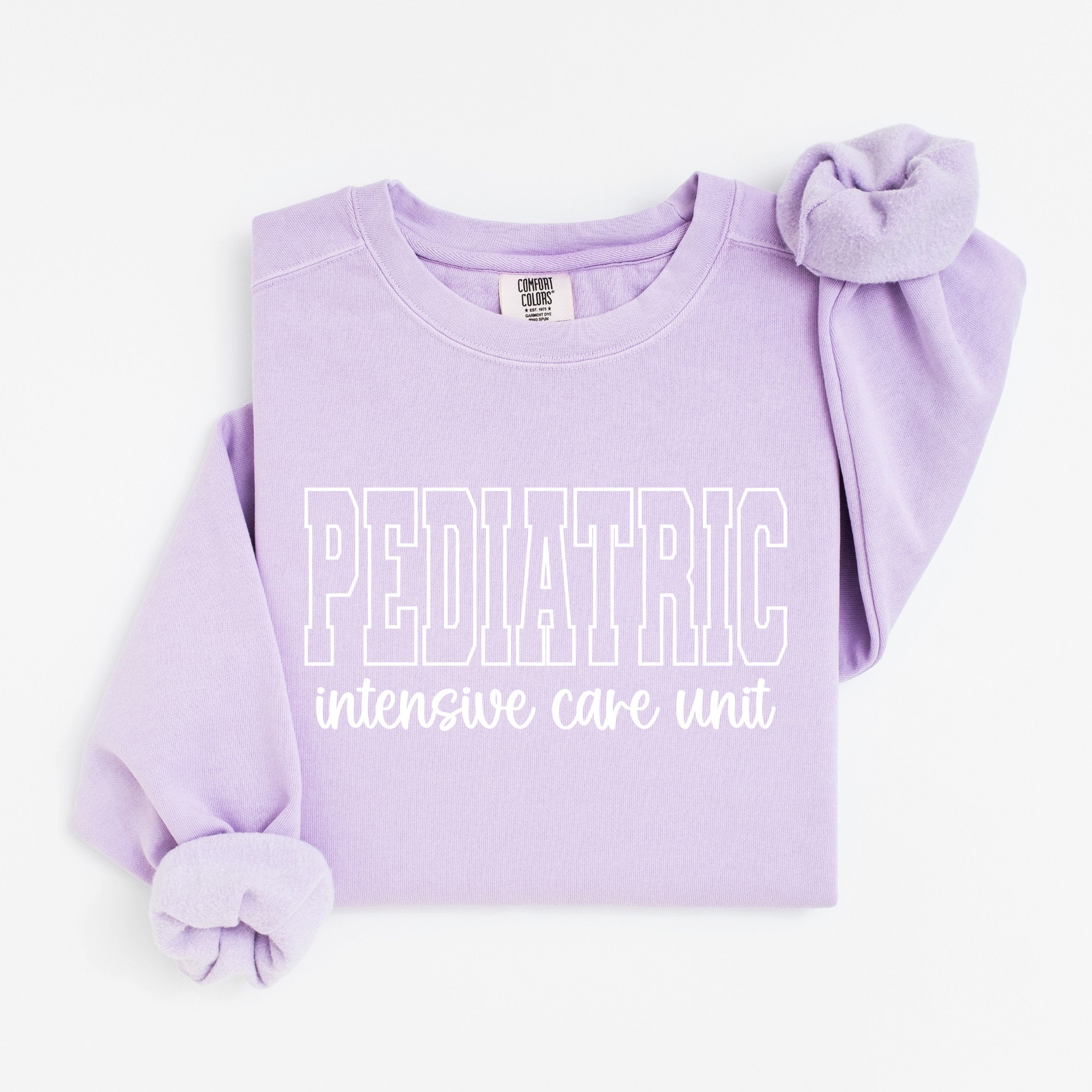 Pediatric ICU Nurse Varsity Crewneck