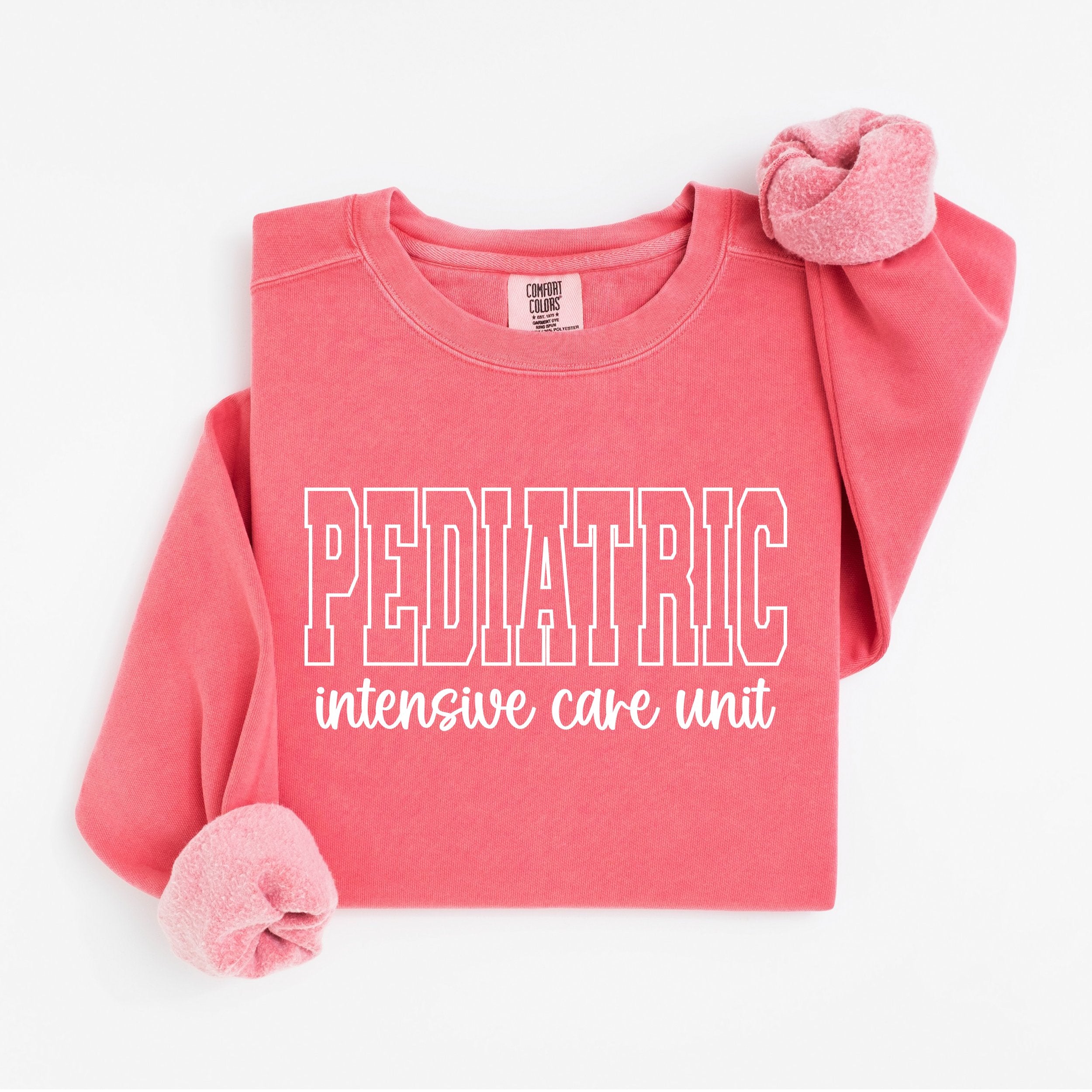 Pediatric ICU Nurse Varsity Crewneck