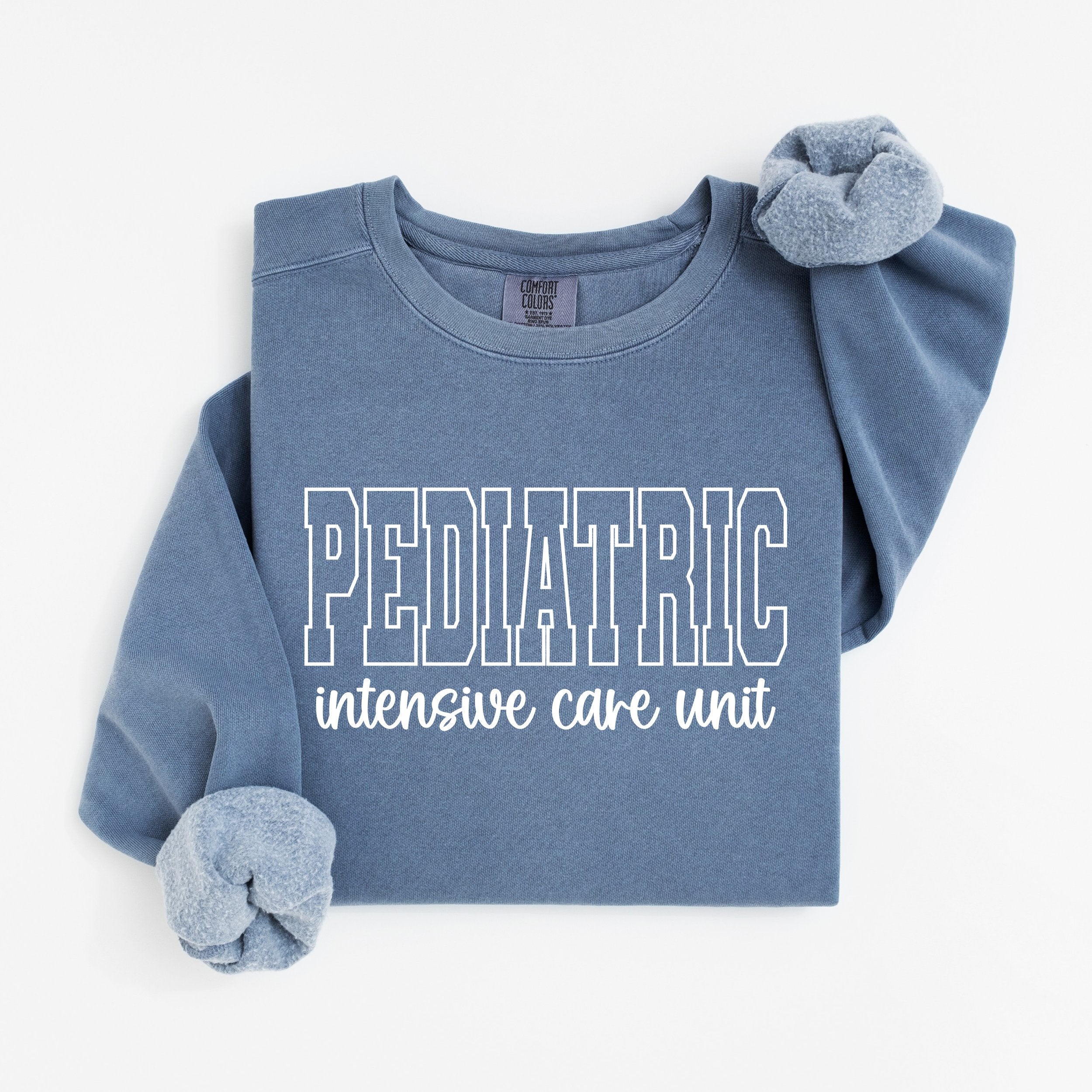 Pediatric ICU Nurse Varsity Crewneck