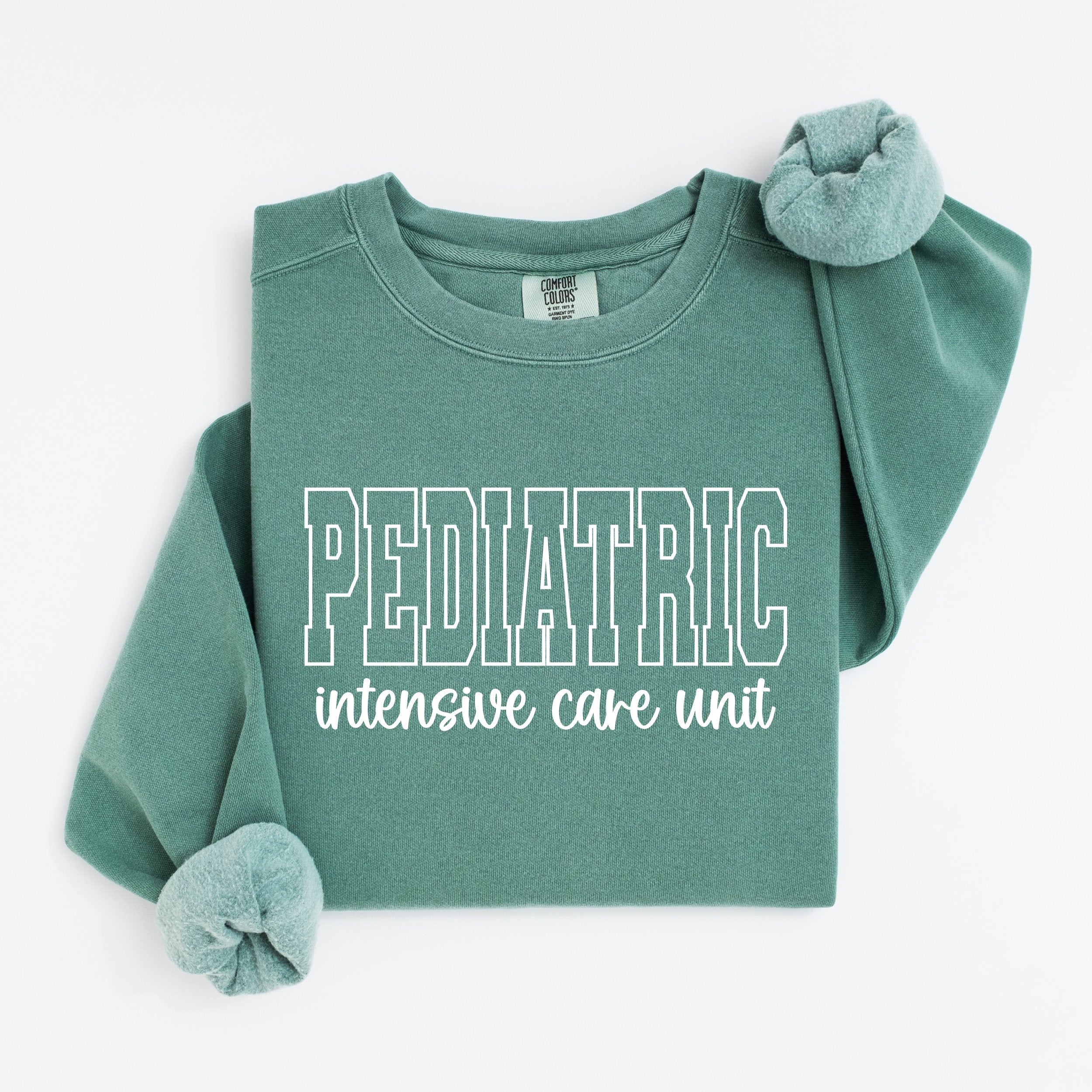 Pediatric ICU Nurse Varsity Crewneck