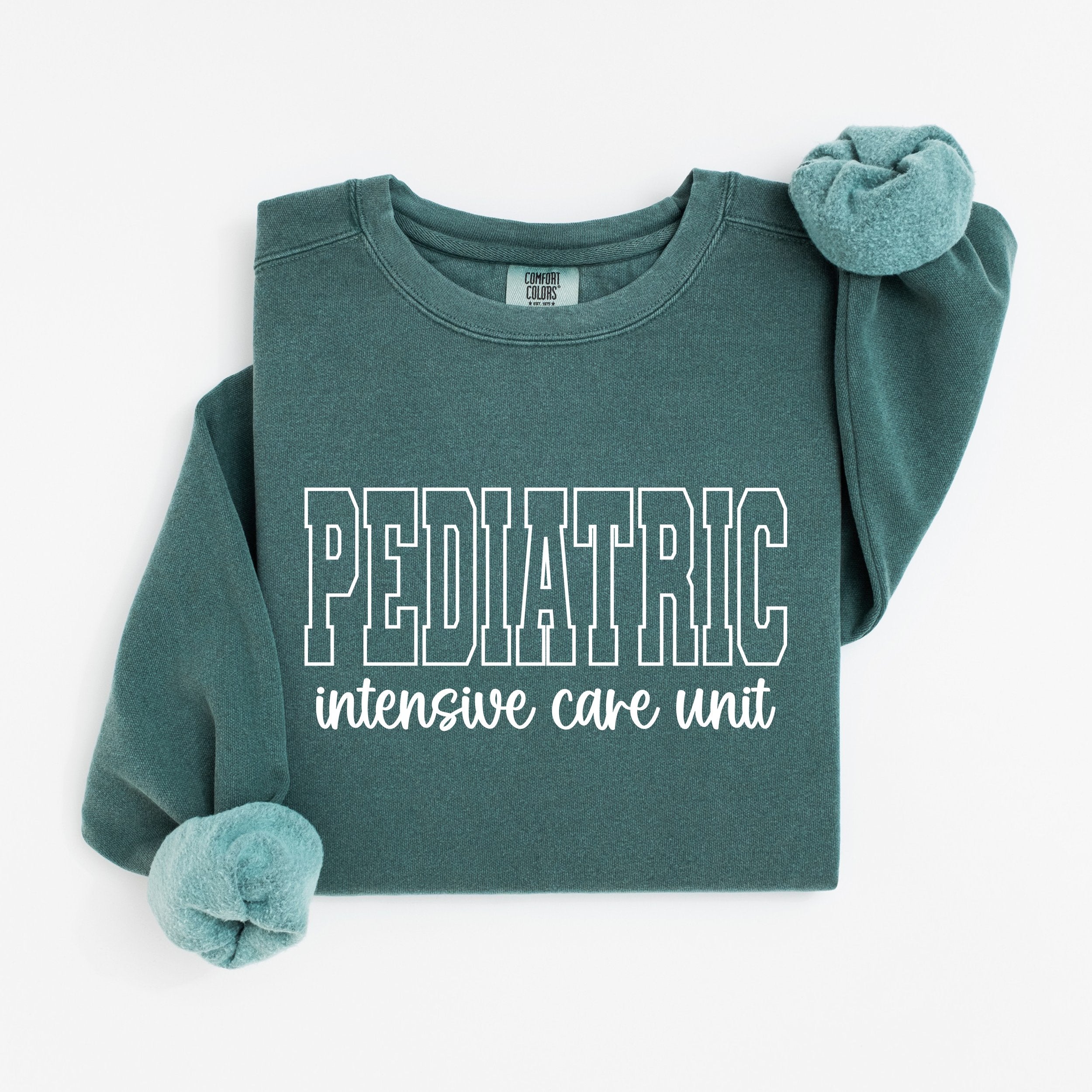 Pediatric ICU Nurse Varsity Crewneck