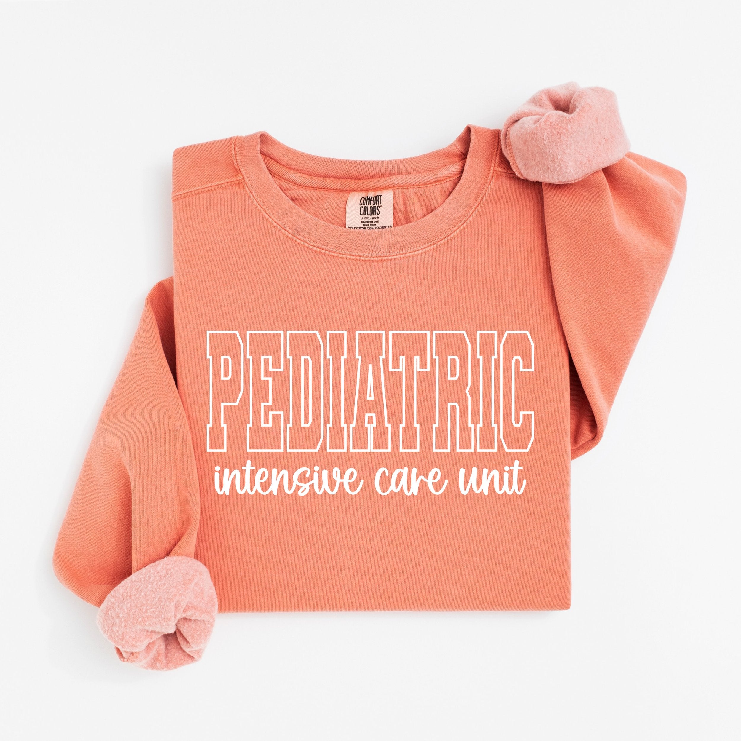 Pediatric ICU Nurse Varsity Crewneck