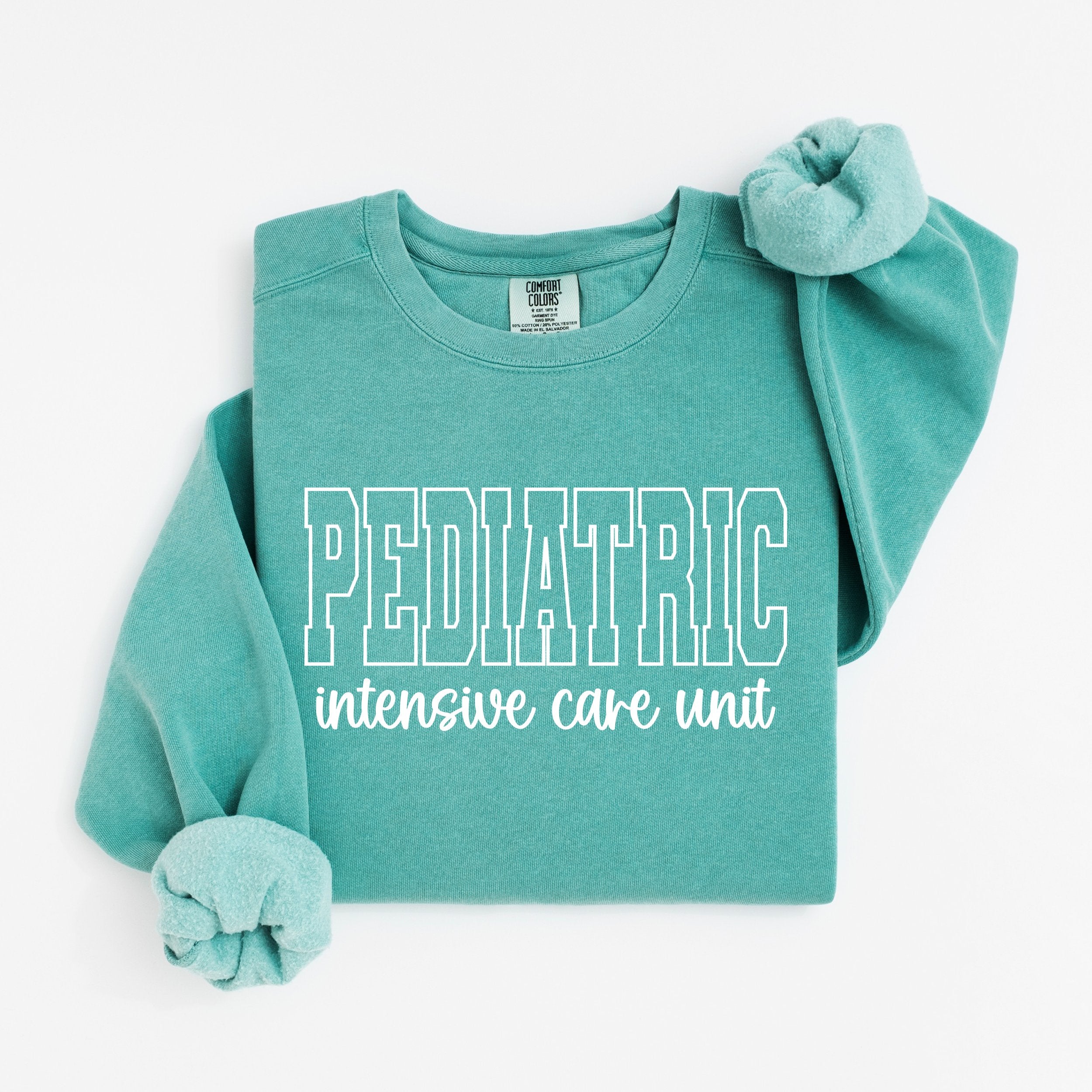 Pediatric ICU Nurse Varsity Crewneck