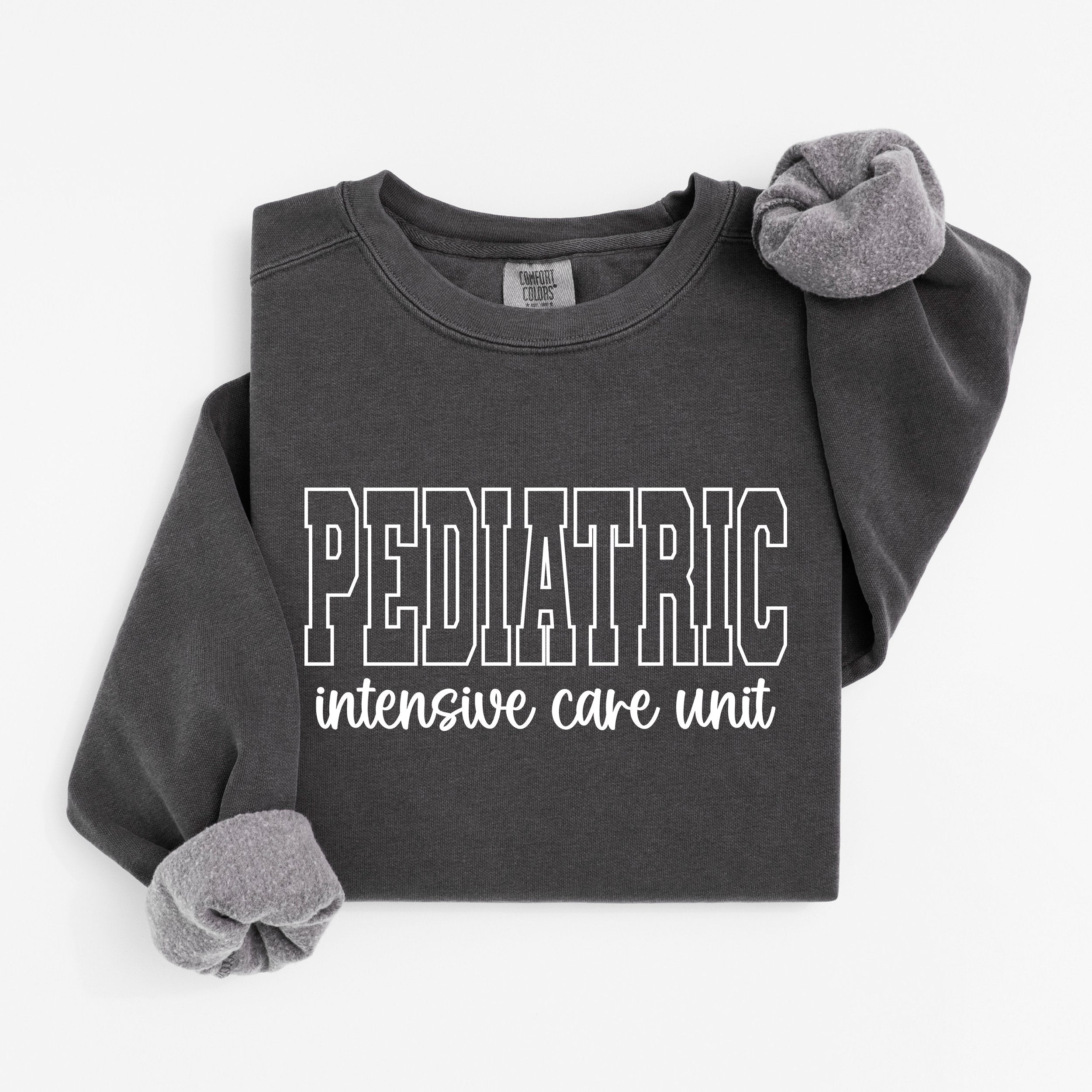 Pediatric ICU Nurse Varsity Crewneck