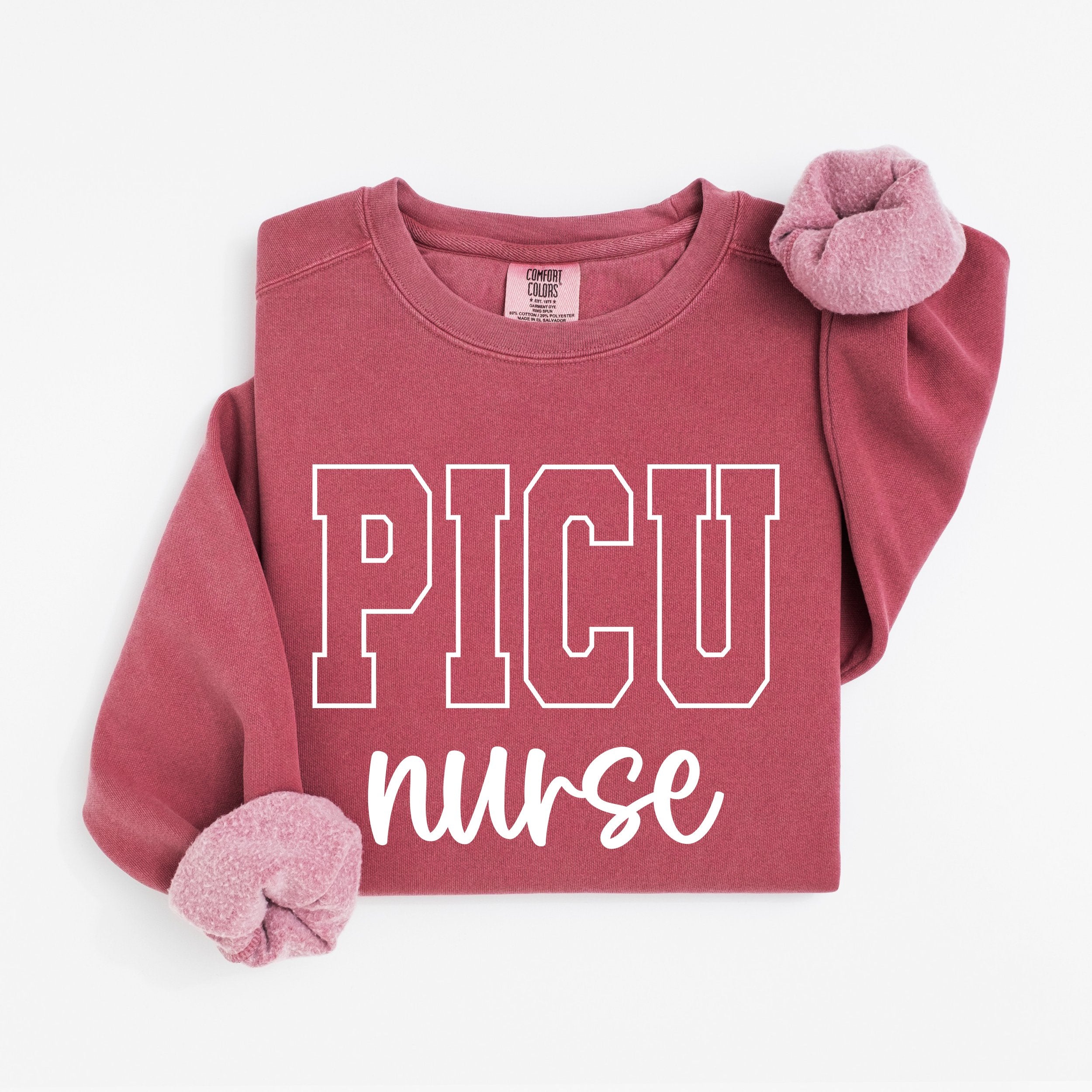 PICU Nurse Varsity Crewneck