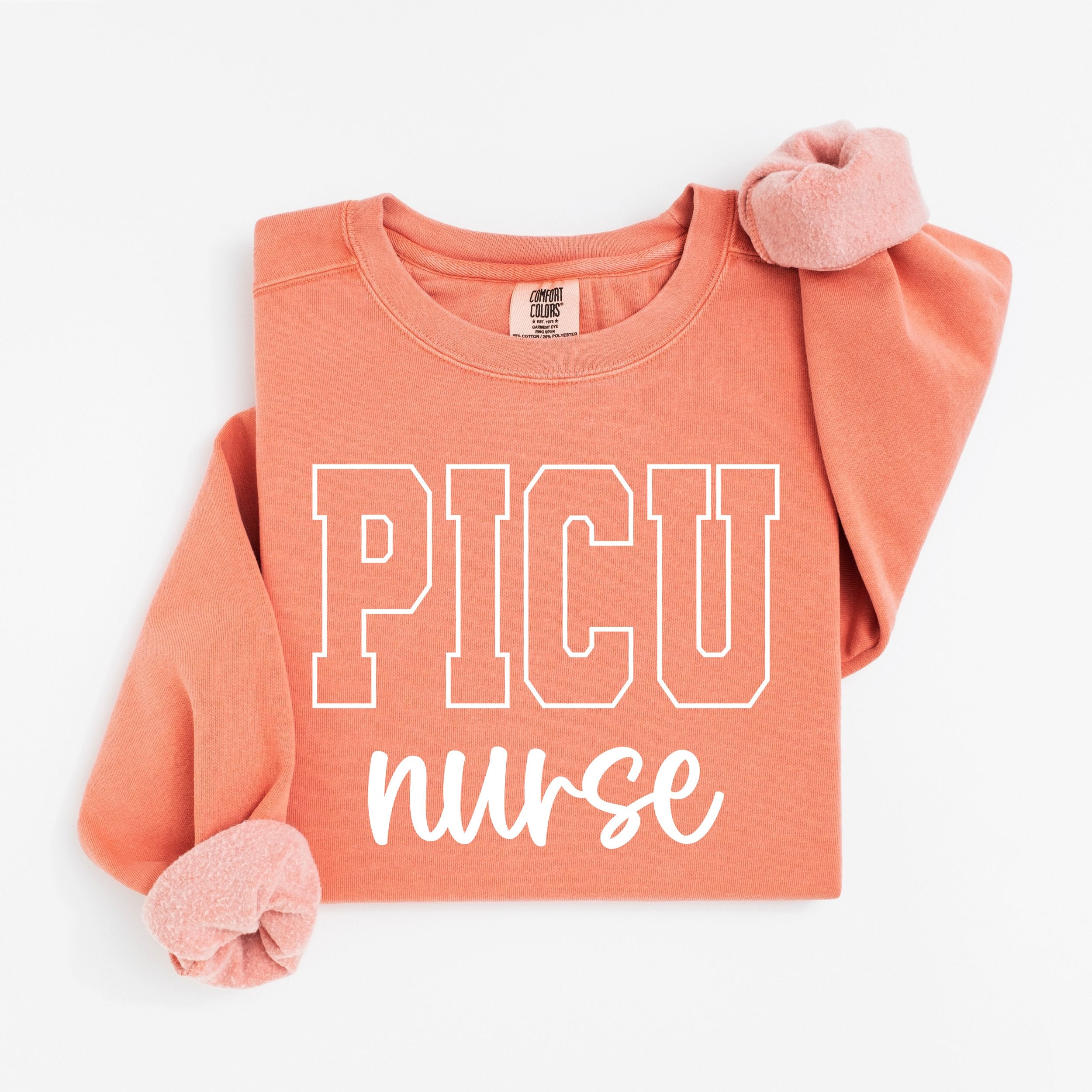 PICU Nurse Varsity Crewneck