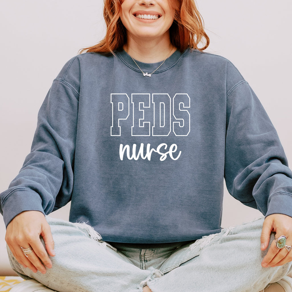 Peds Nurse Varsity Crewneck