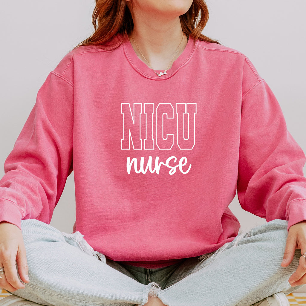 NICU Nurse Varsity Crewneck