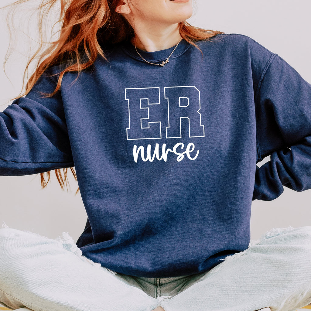 ER Nurse Varsity Crewneck