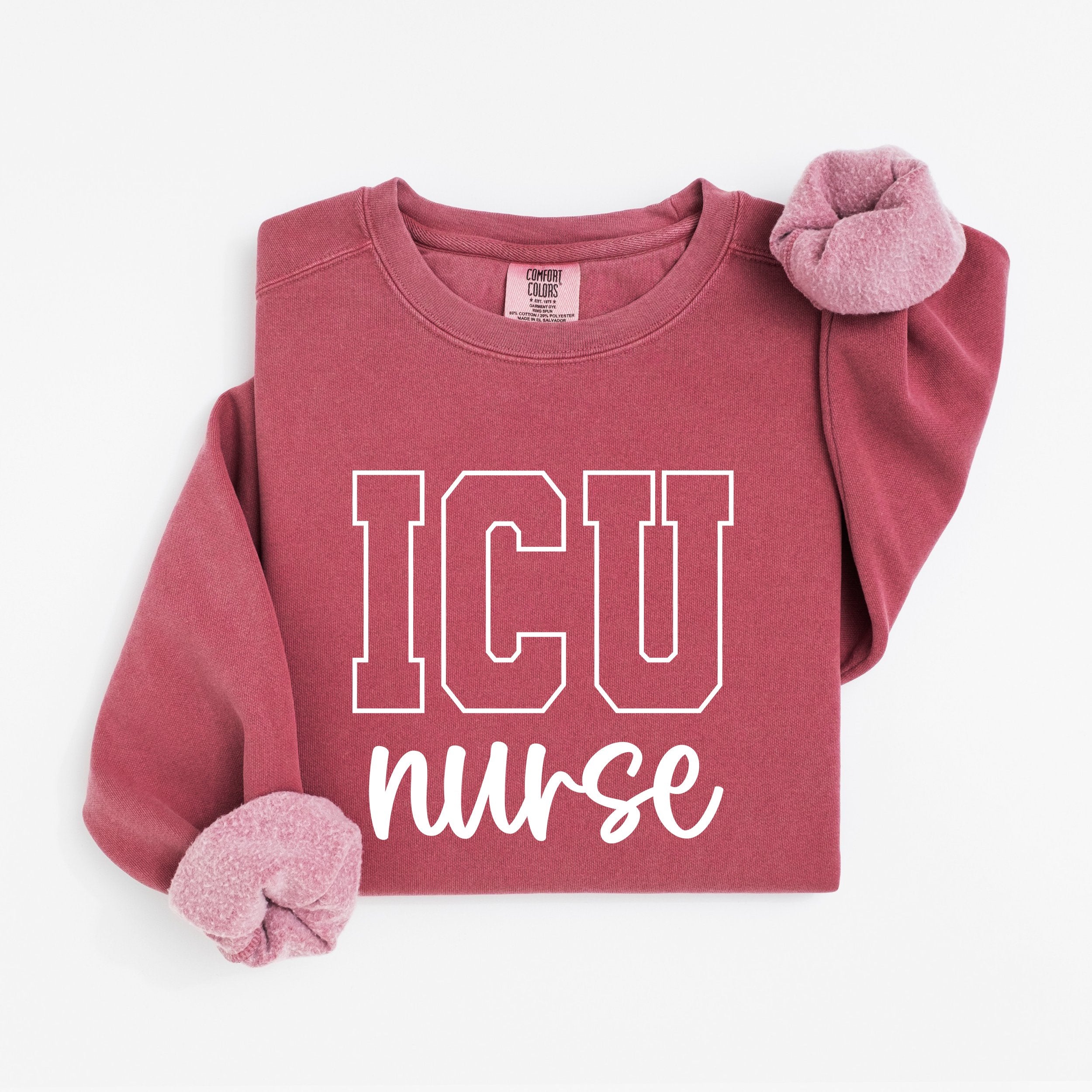 ICU Nurse Varsity Crewneck