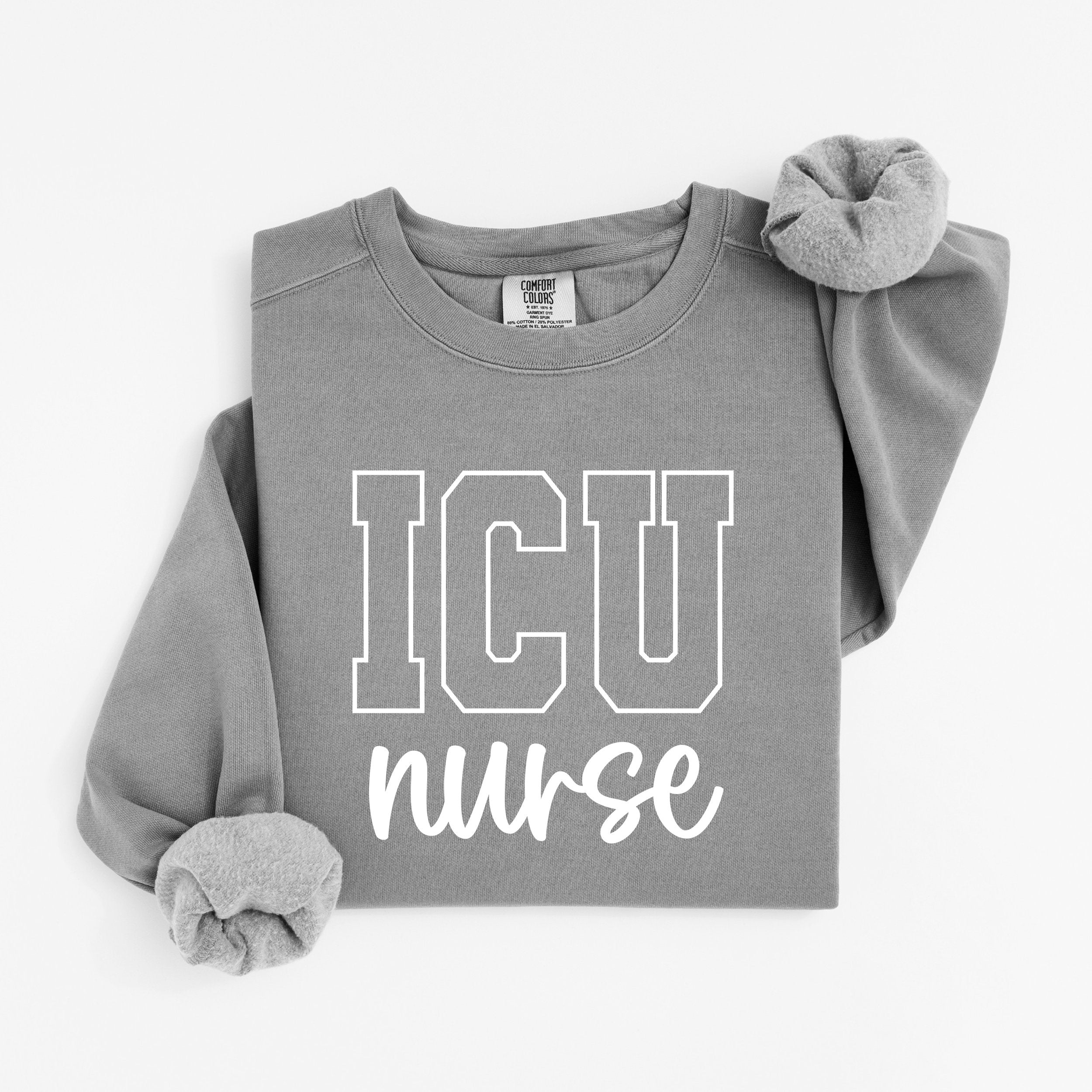 ICU Nurse Varsity Crewneck