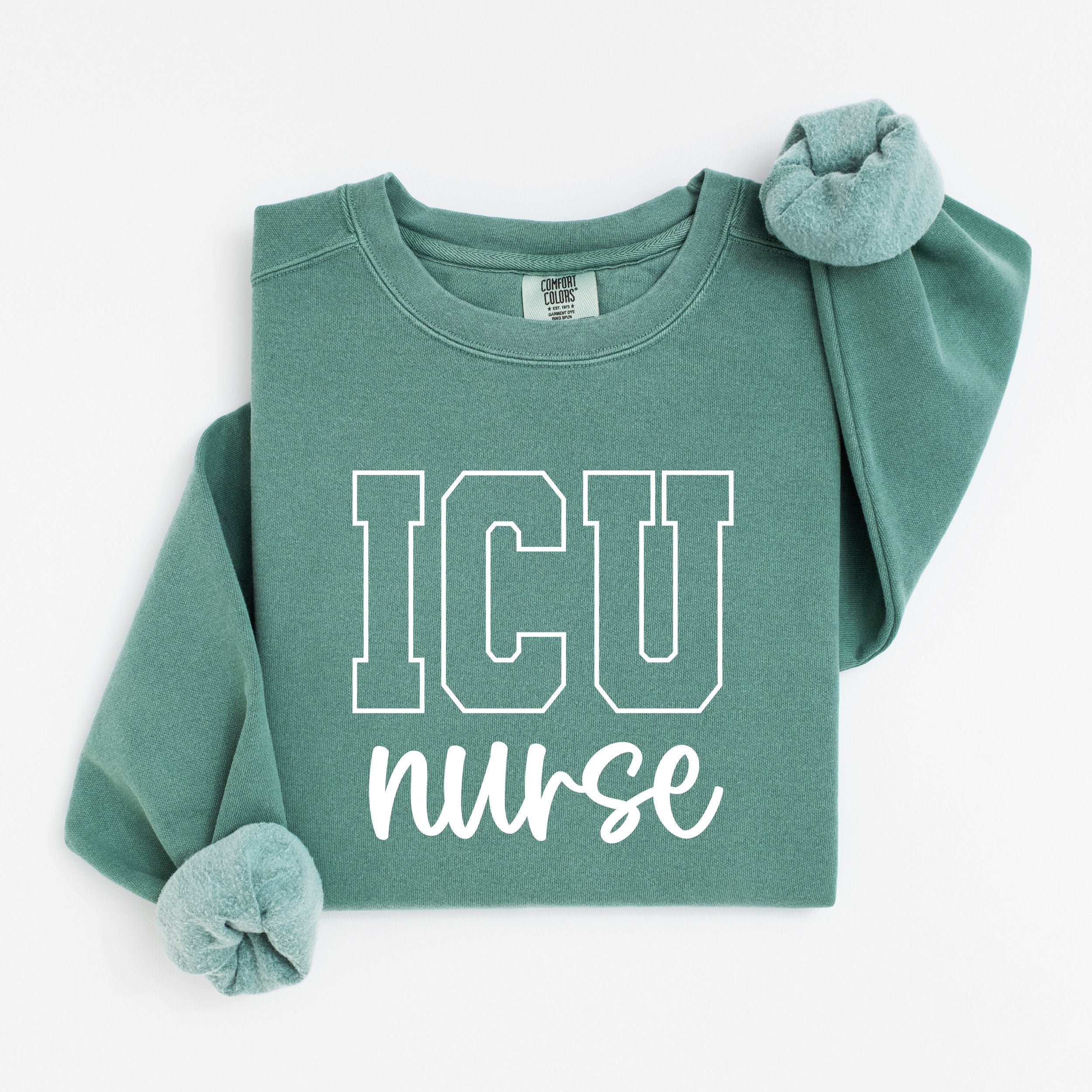 ICU Nurse Varsity Crewneck