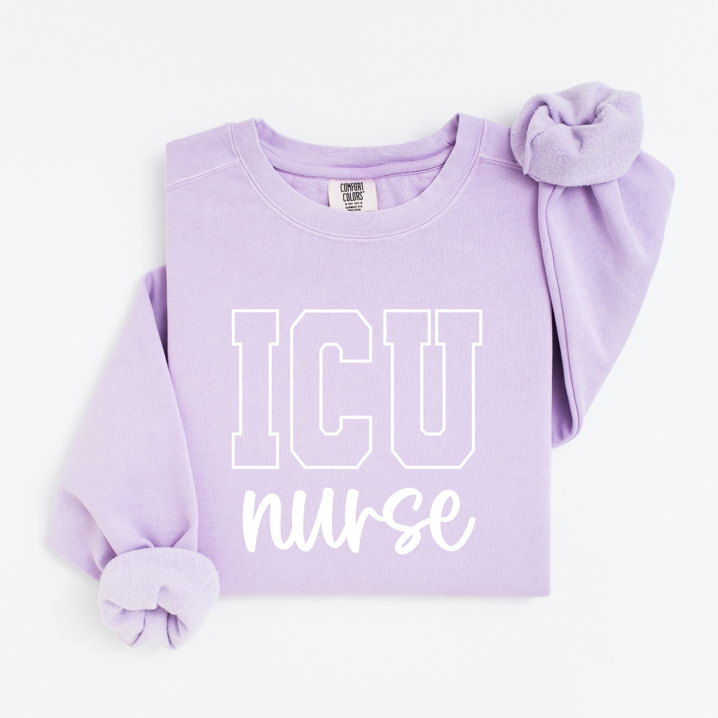 ICU Nurse Varsity Crewneck