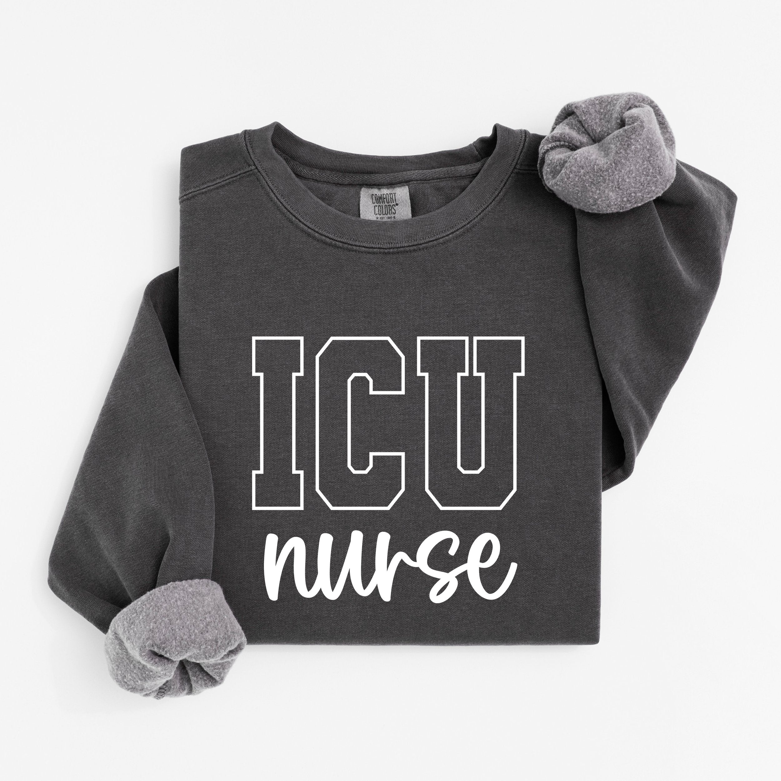 ICU Nurse Varsity Crewneck