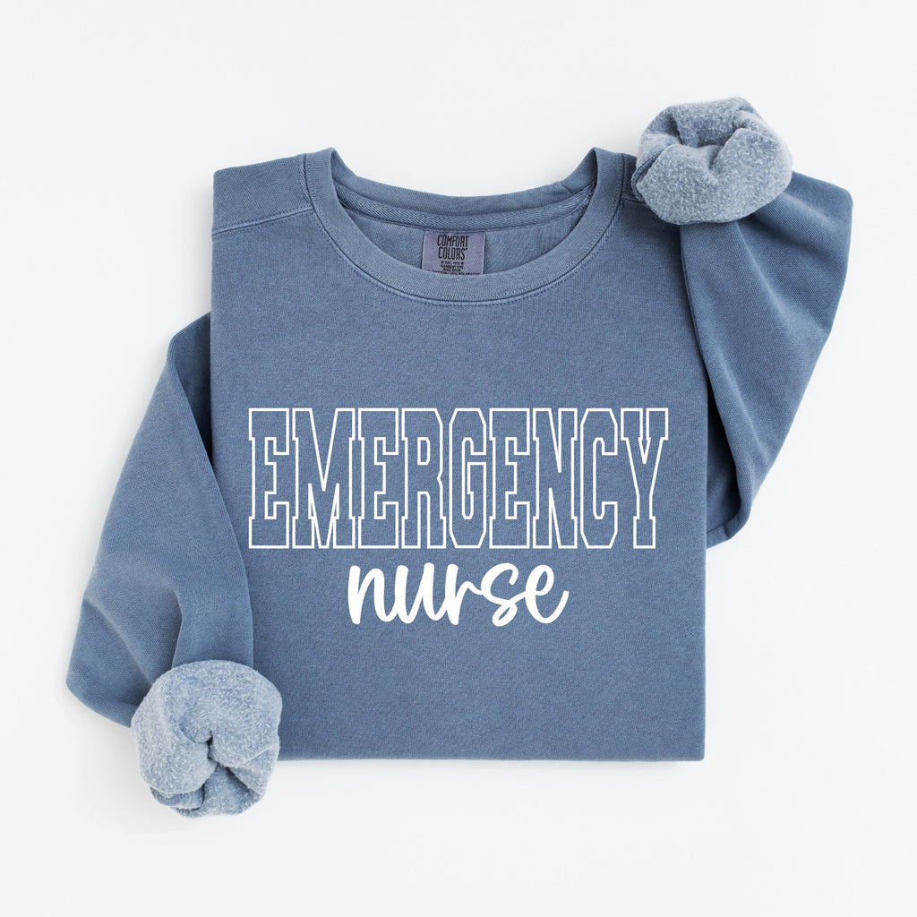 Emergency Nurse Varsity Crewneck