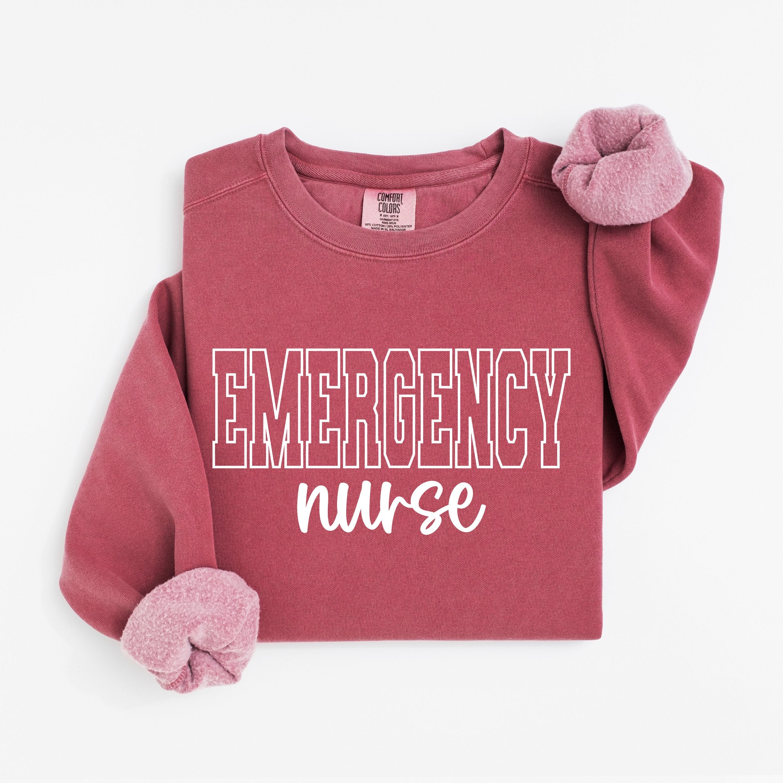 Emergency Nurse Varsity Crewneck