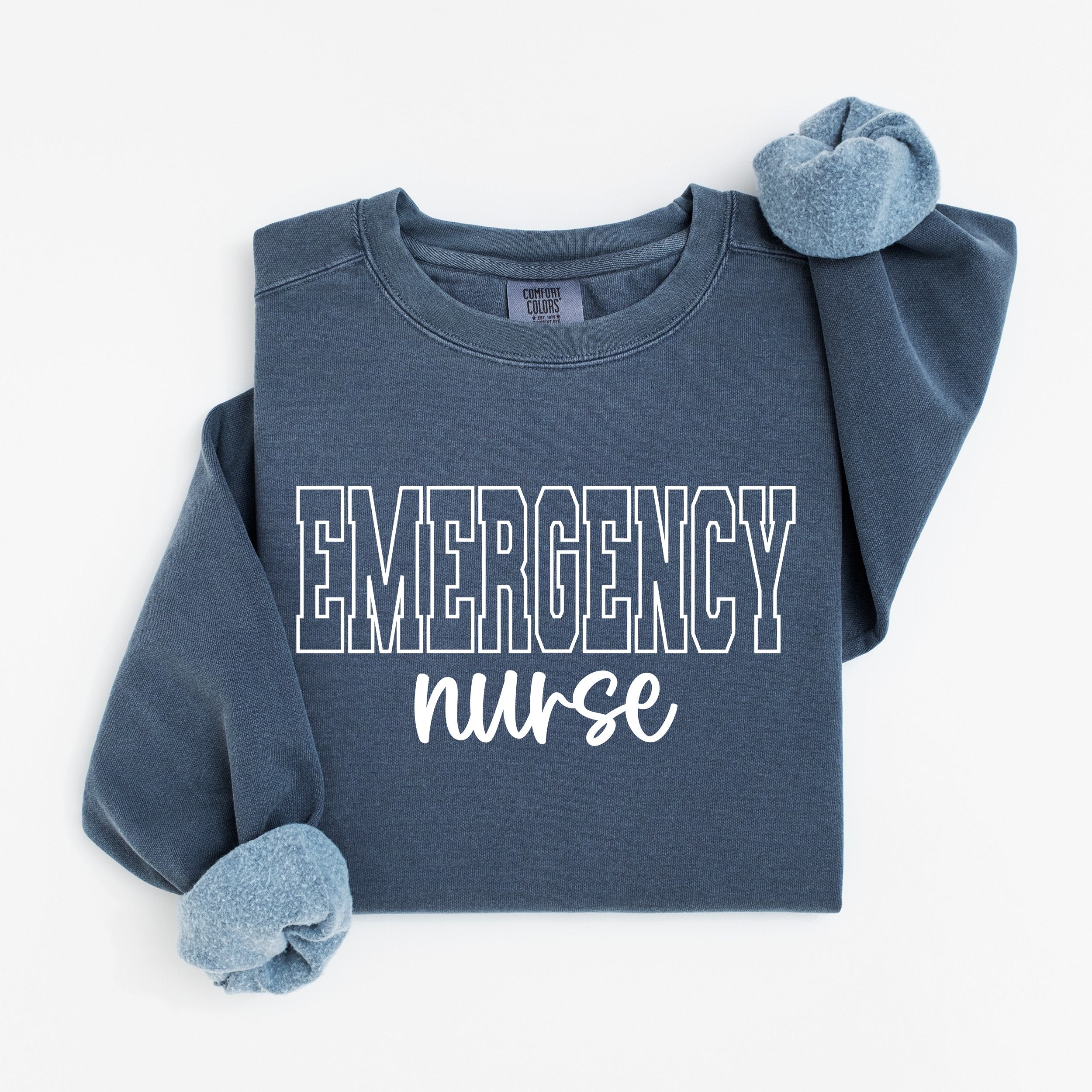Emergency Nurse Varsity Crewneck