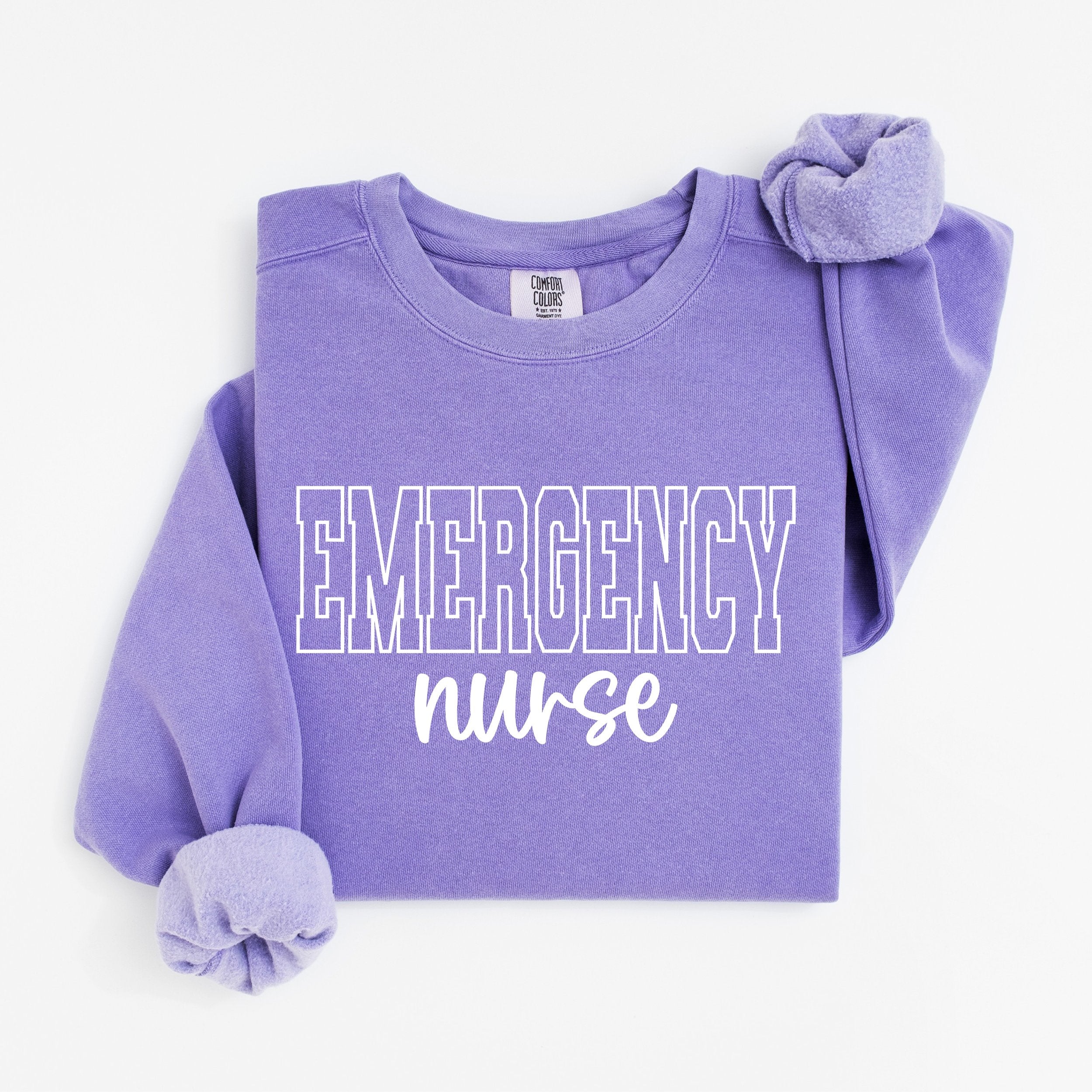 Emergency Nurse Varsity Crewneck
