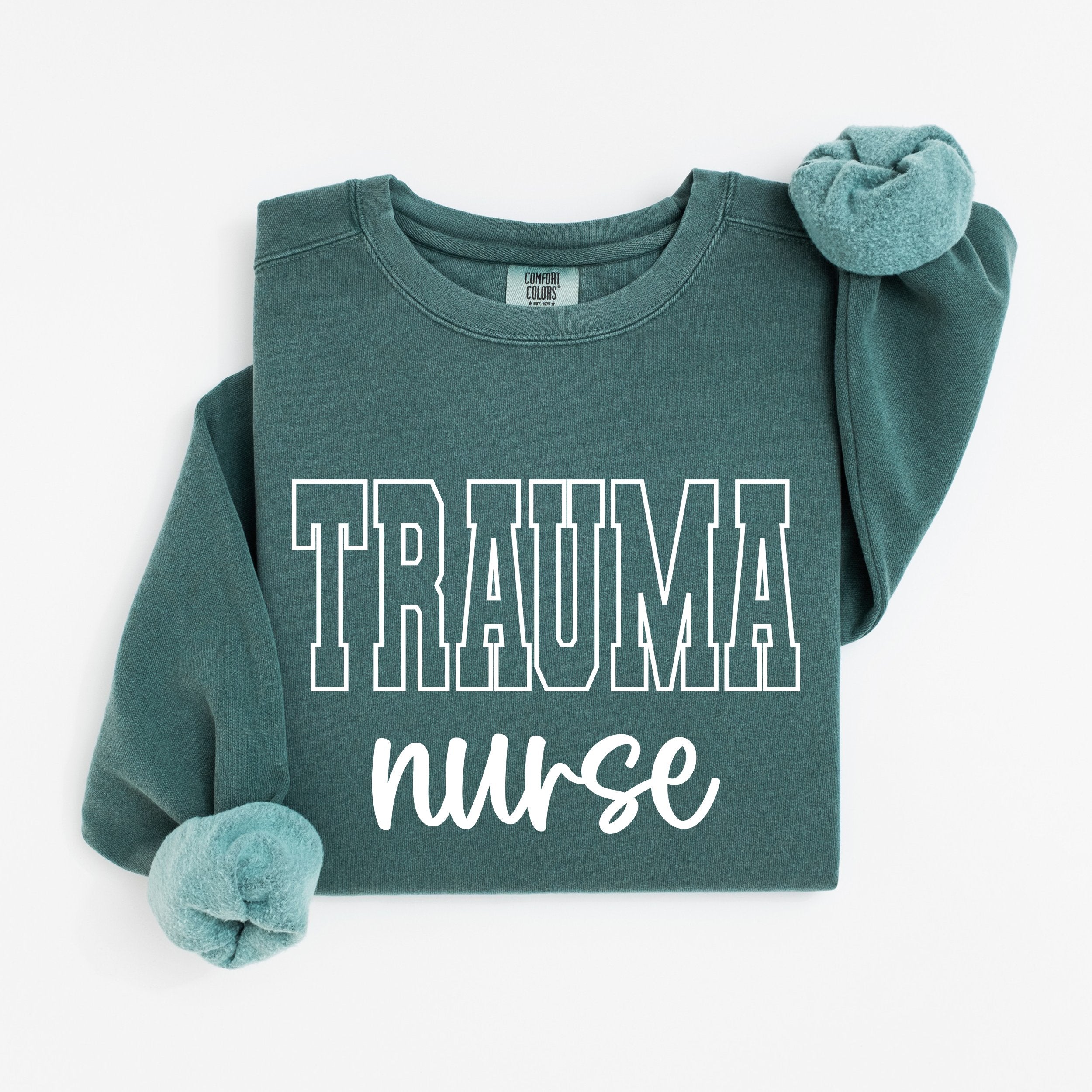 Trauma Nurse Varsity Crewneck