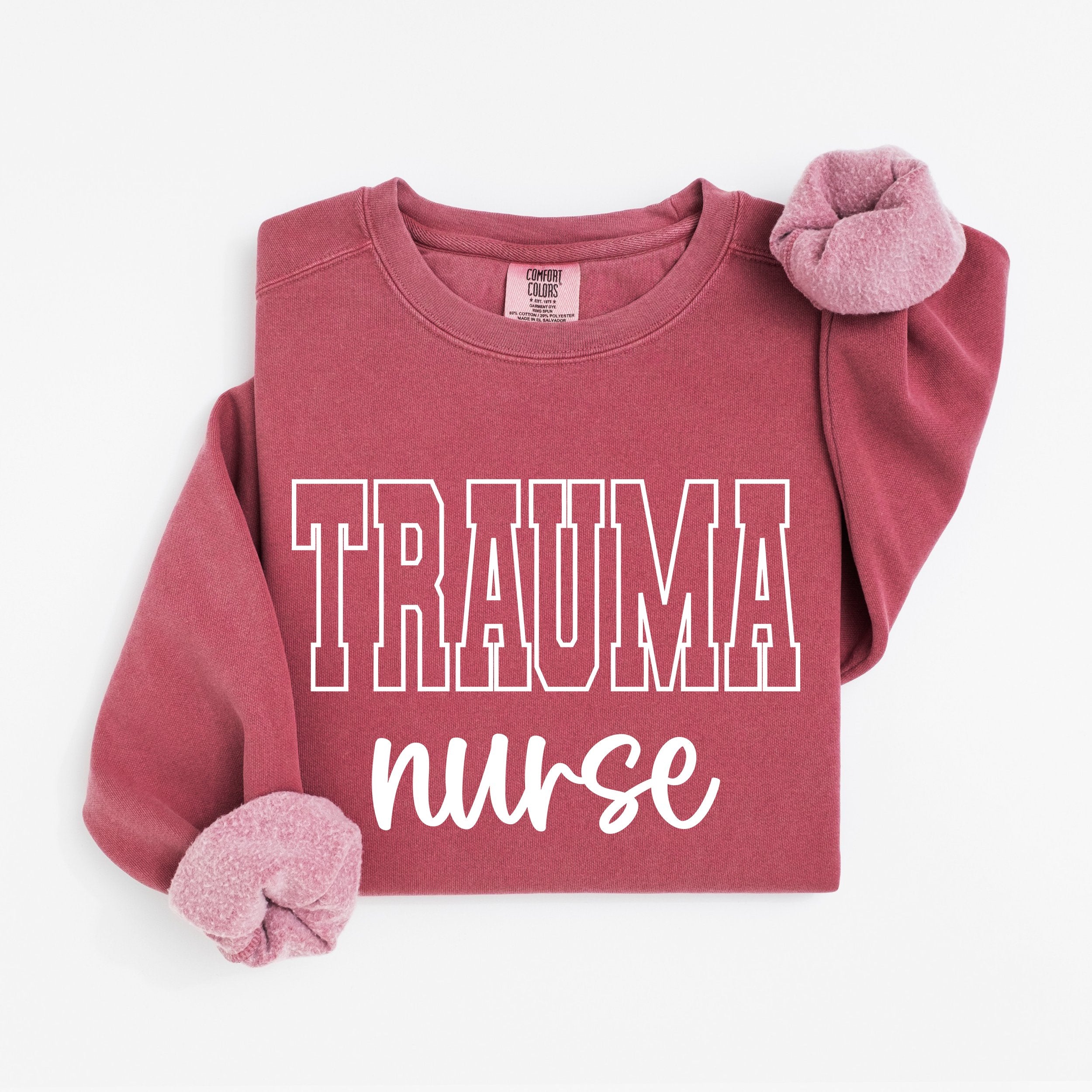 Trauma Nurse Varsity Crewneck