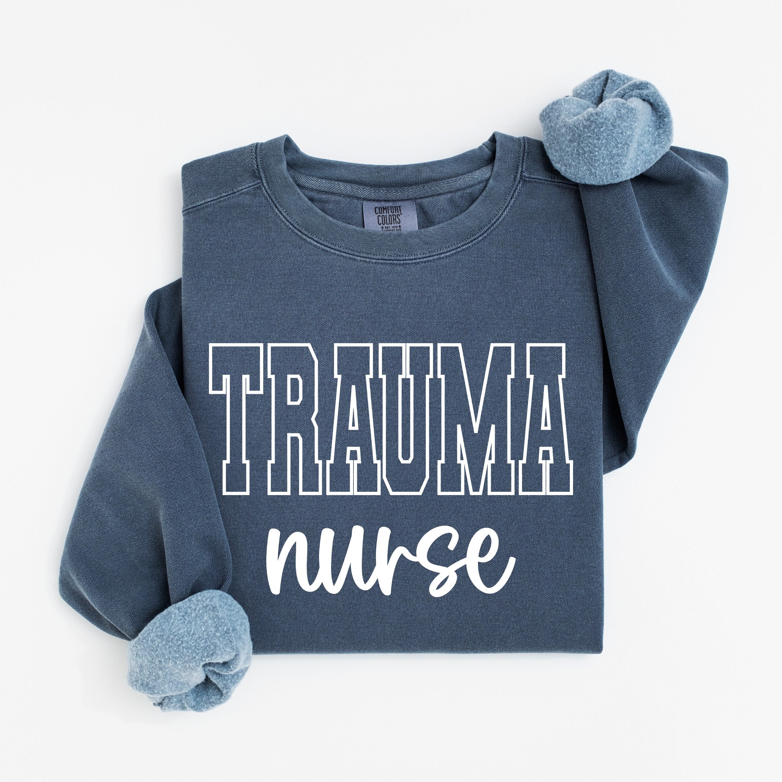 Trauma Nurse Varsity Crewneck