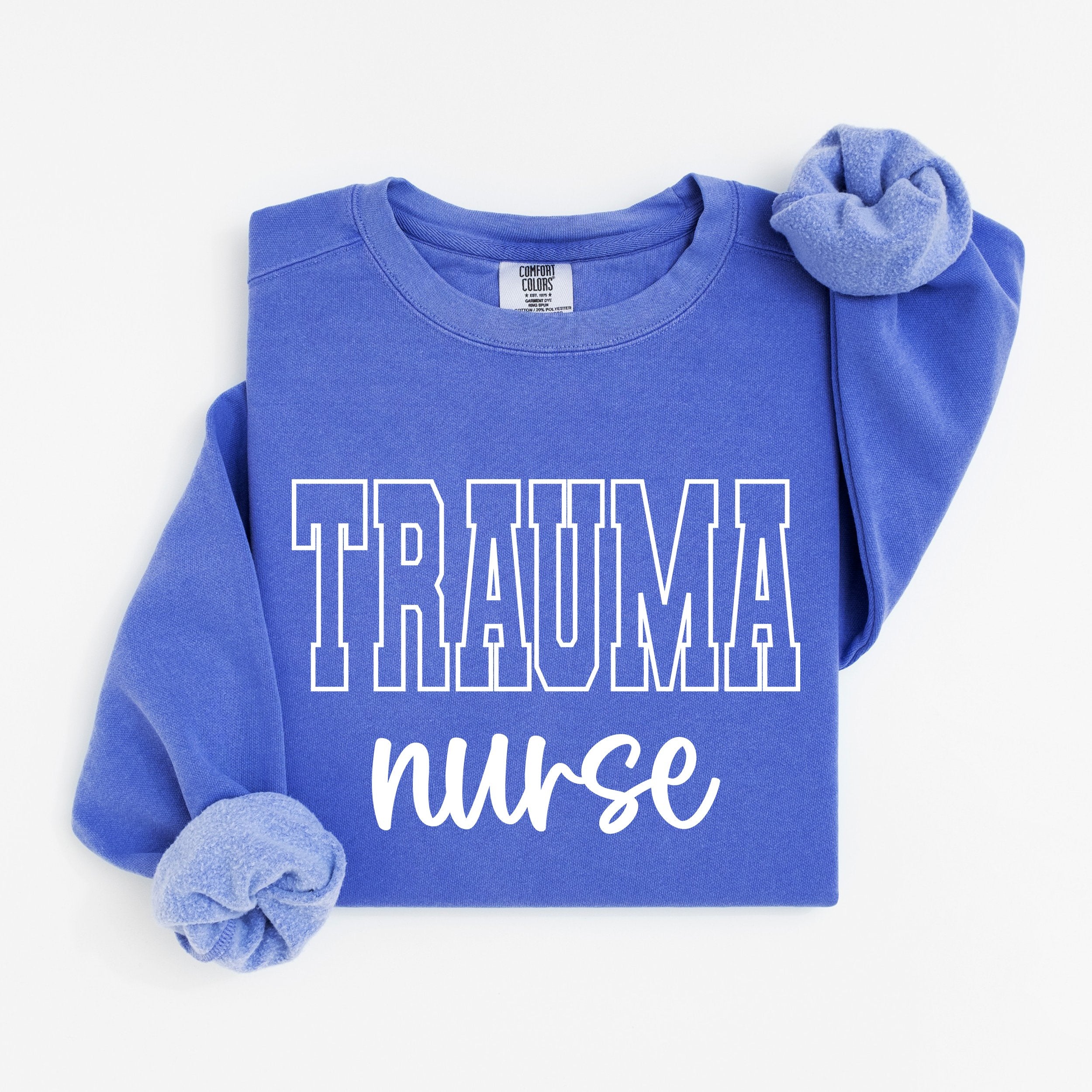 Trauma Nurse Varsity Crewneck