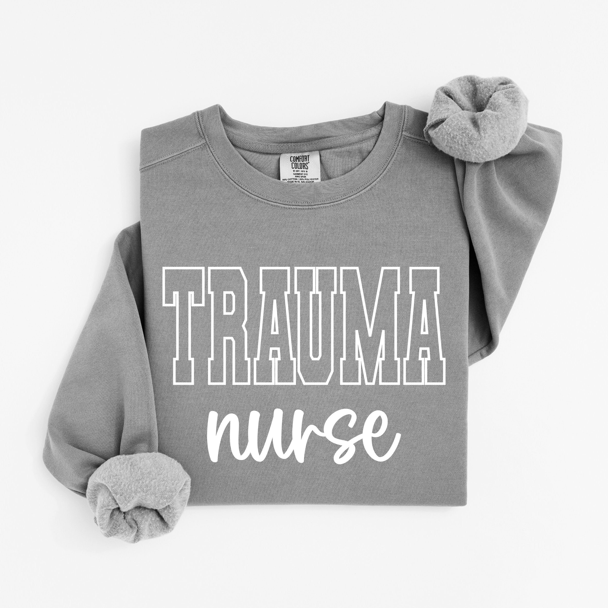 Trauma Nurse Varsity Crewneck