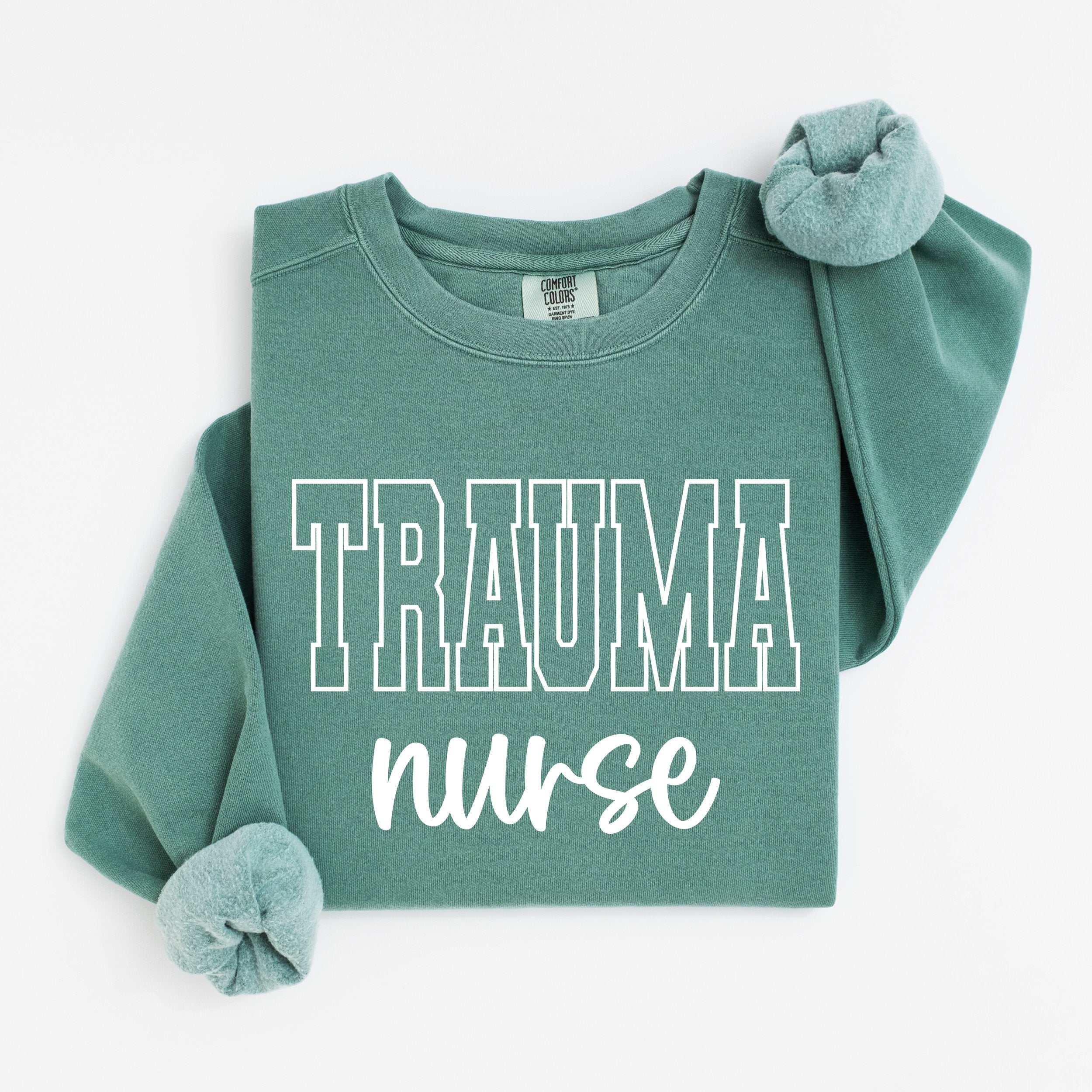 Trauma Nurse Varsity Crewneck