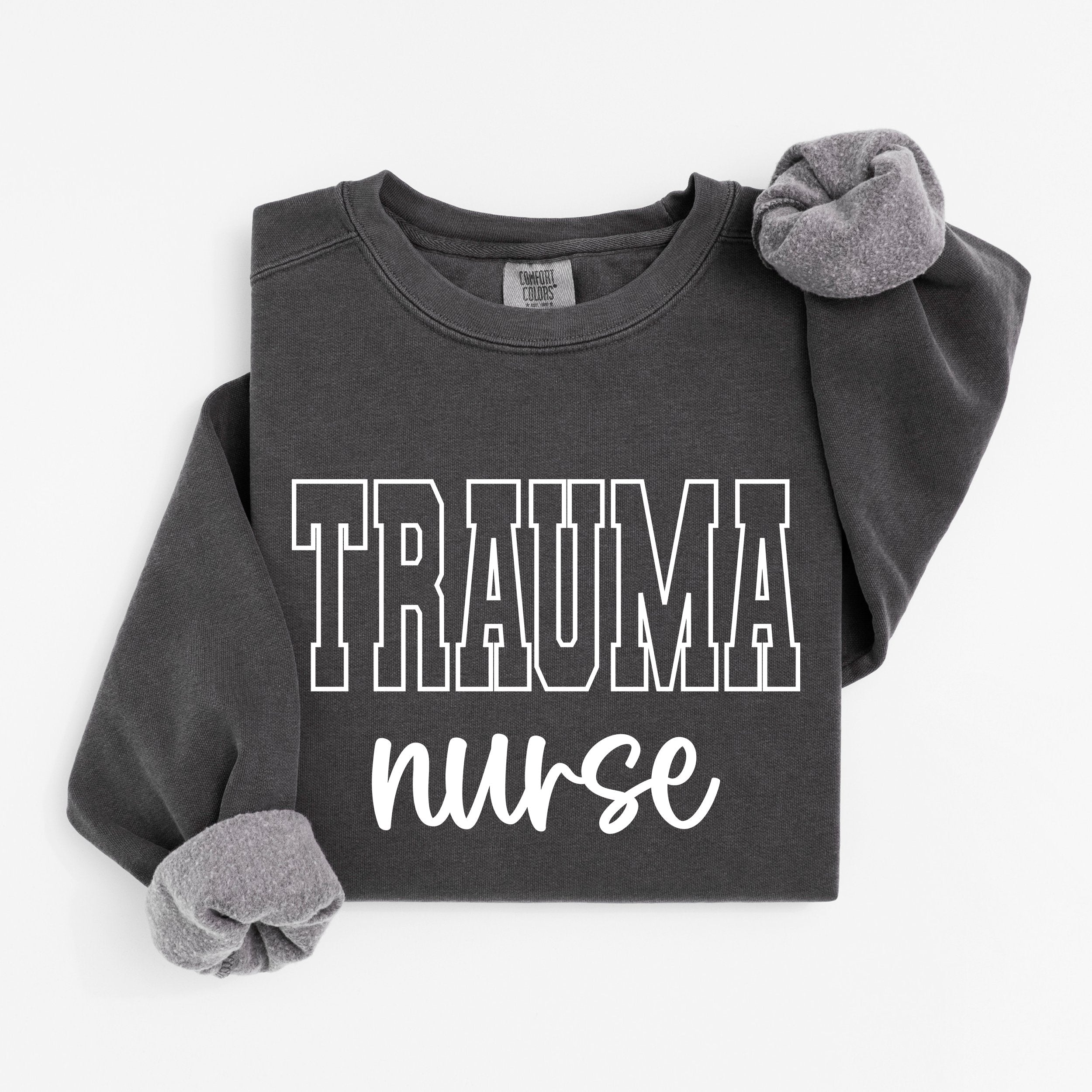 Trauma Nurse Varsity Crewneck