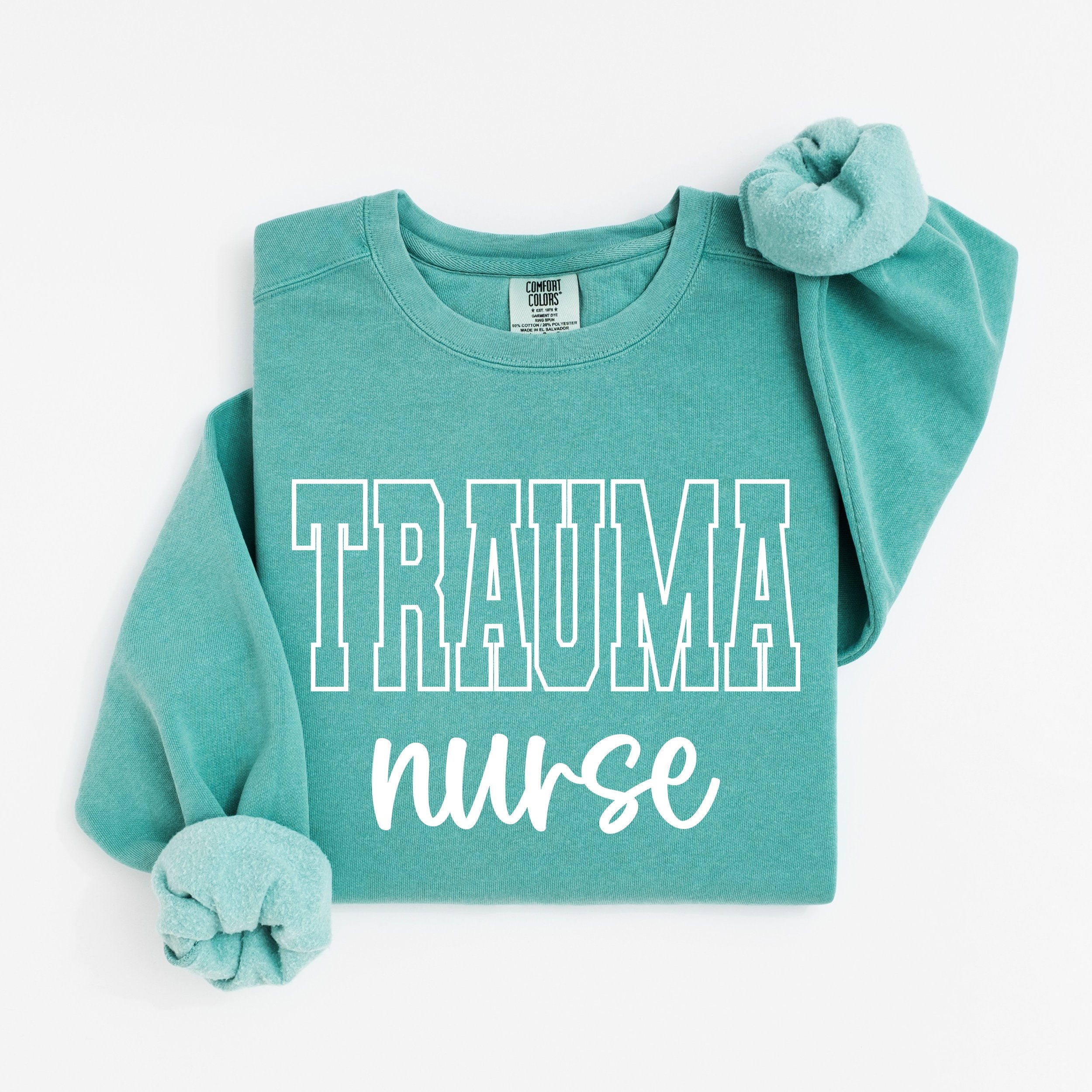 Trauma Nurse Varsity Crewneck
