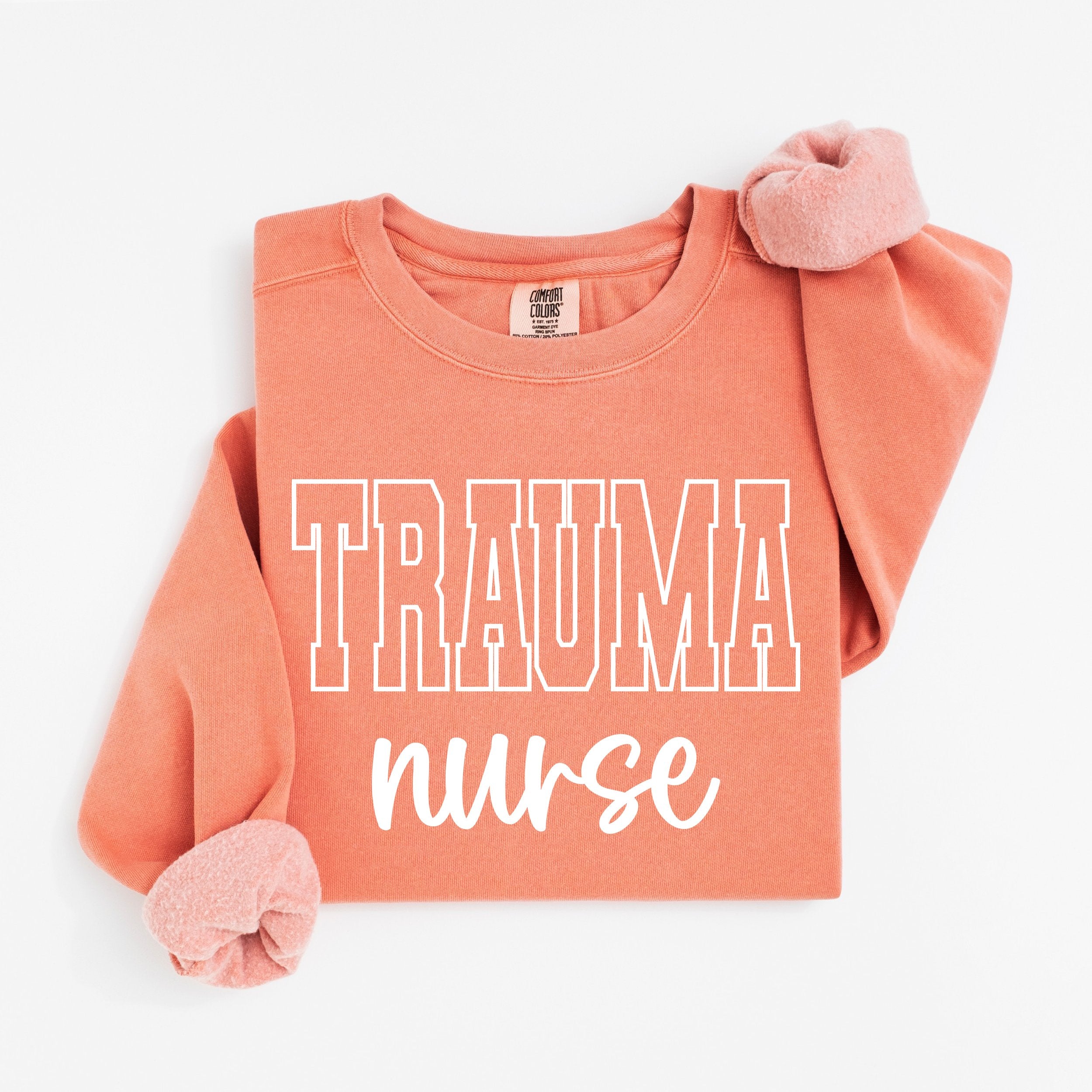 Trauma Nurse Varsity Crewneck