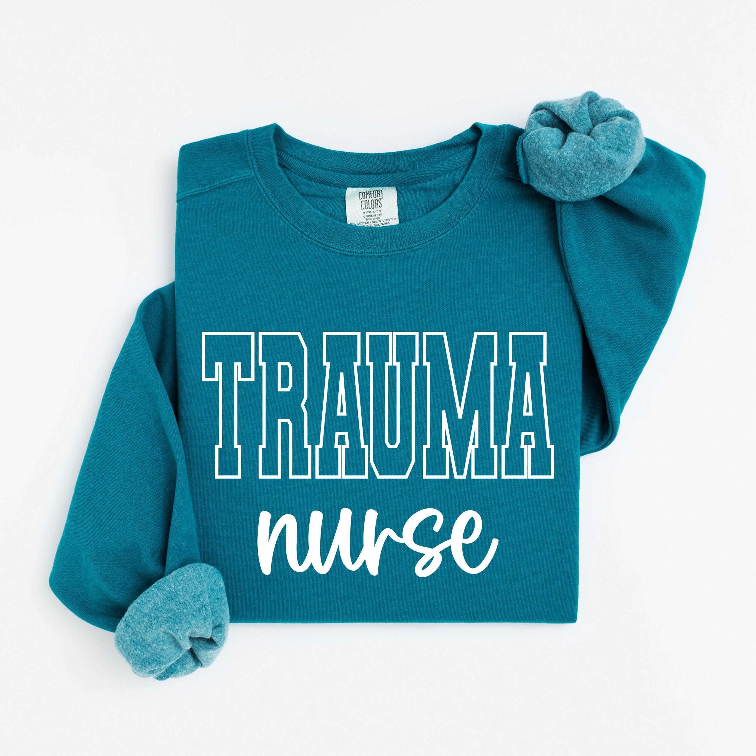 Trauma Nurse Varsity Crewneck