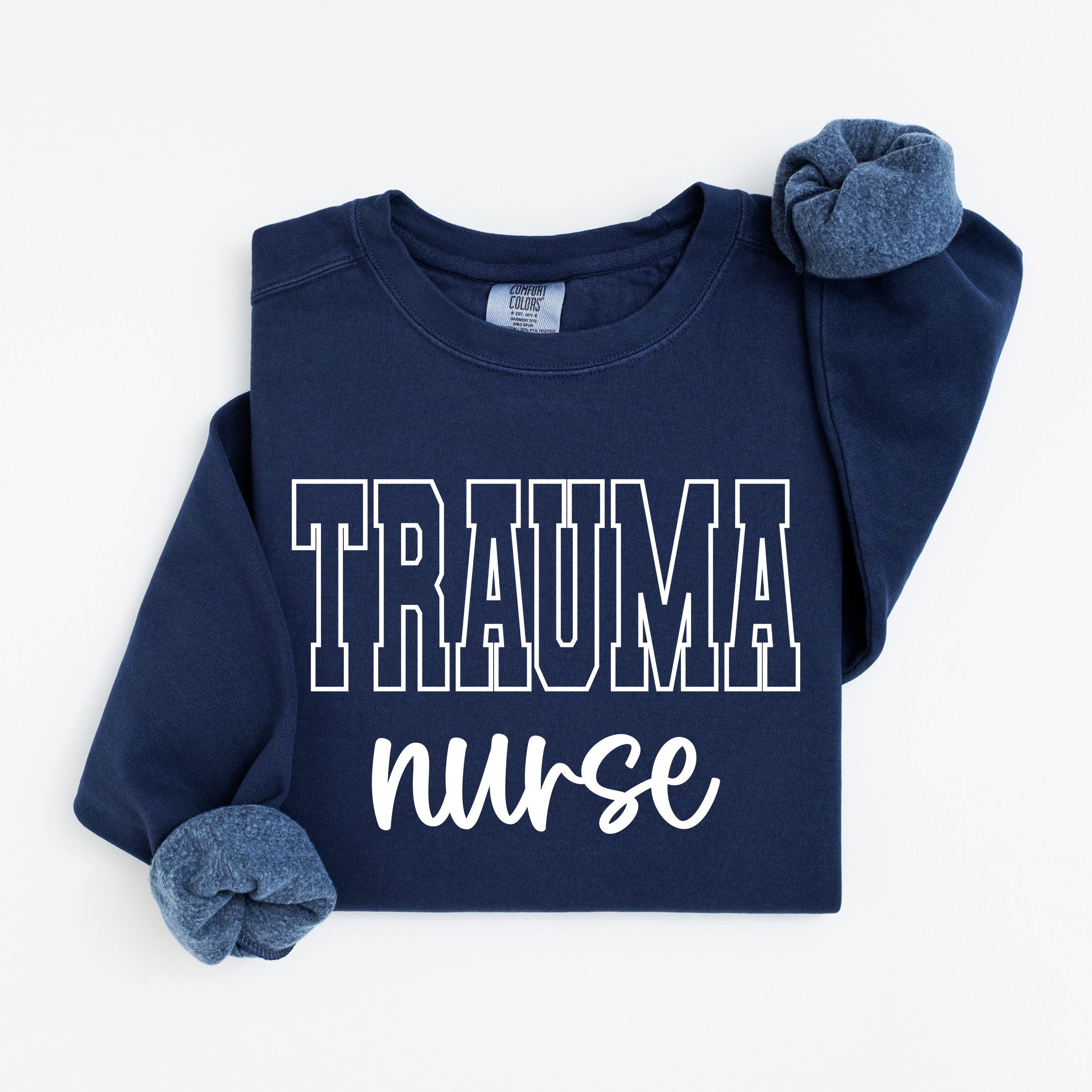Trauma Nurse Varsity Crewneck
