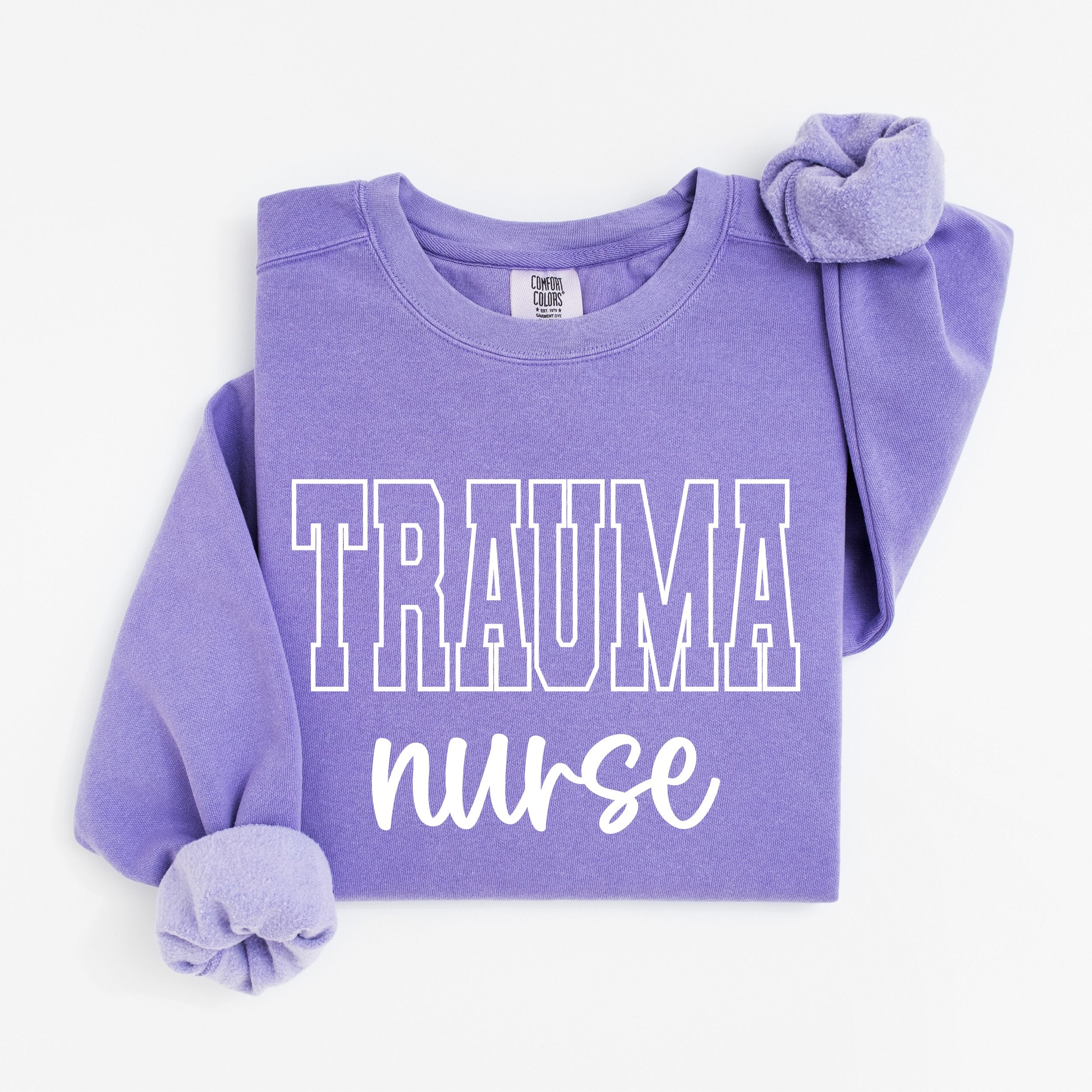 Trauma Nurse Varsity Crewneck