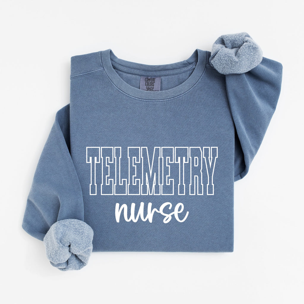 Telemetry Nurse Varsity Crewneck