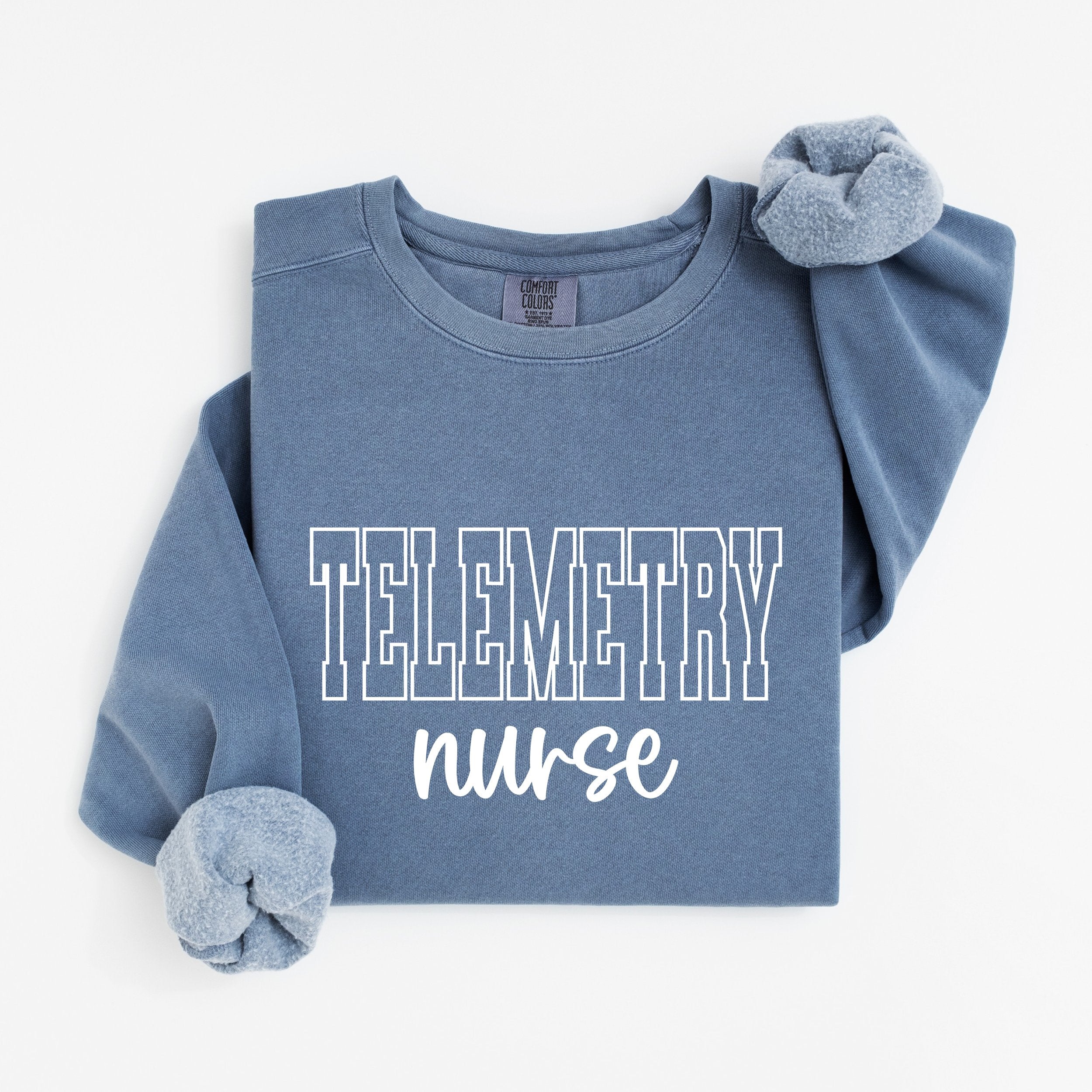 Telemetry Nurse Varsity Crewneck