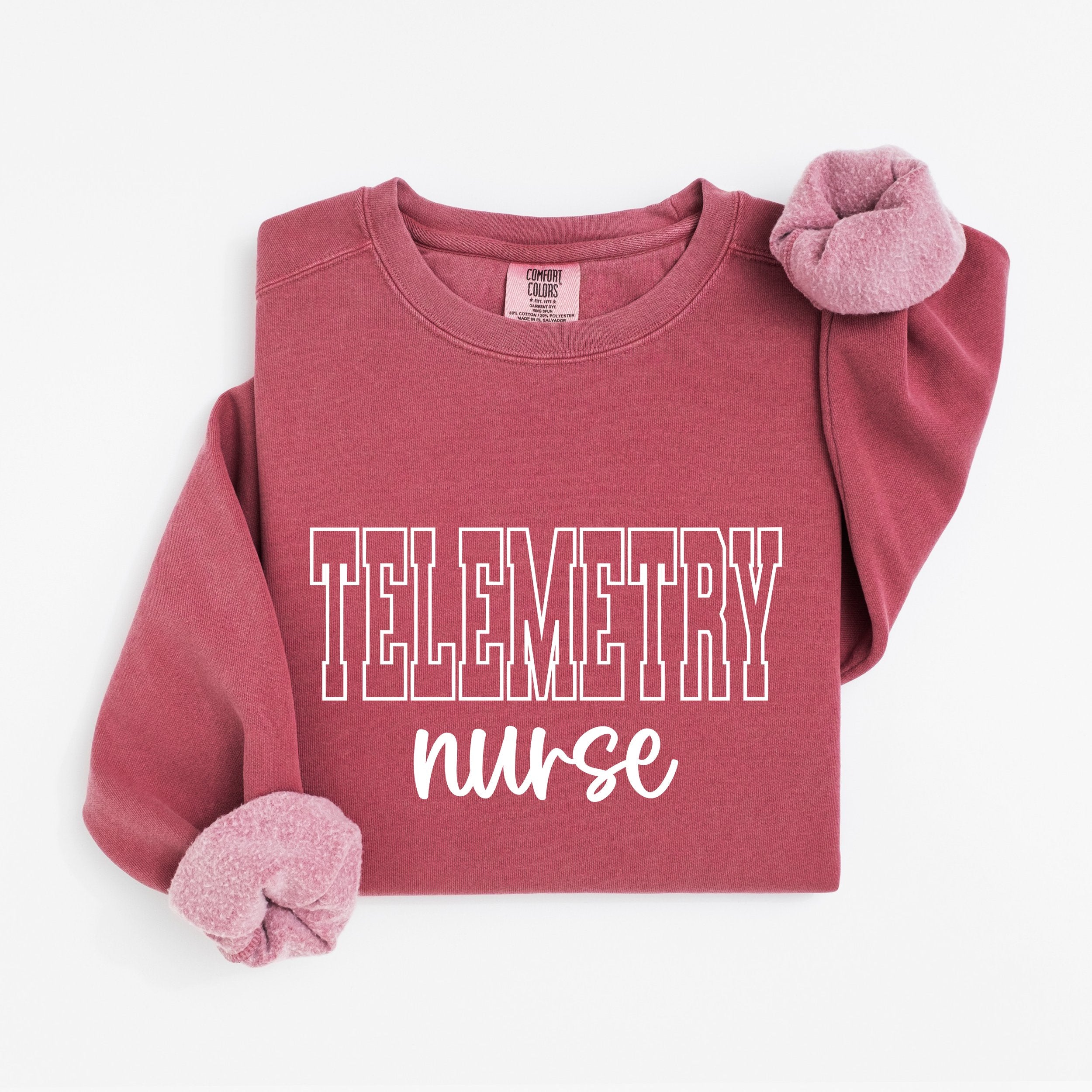Telemetry Nurse Varsity Crewneck