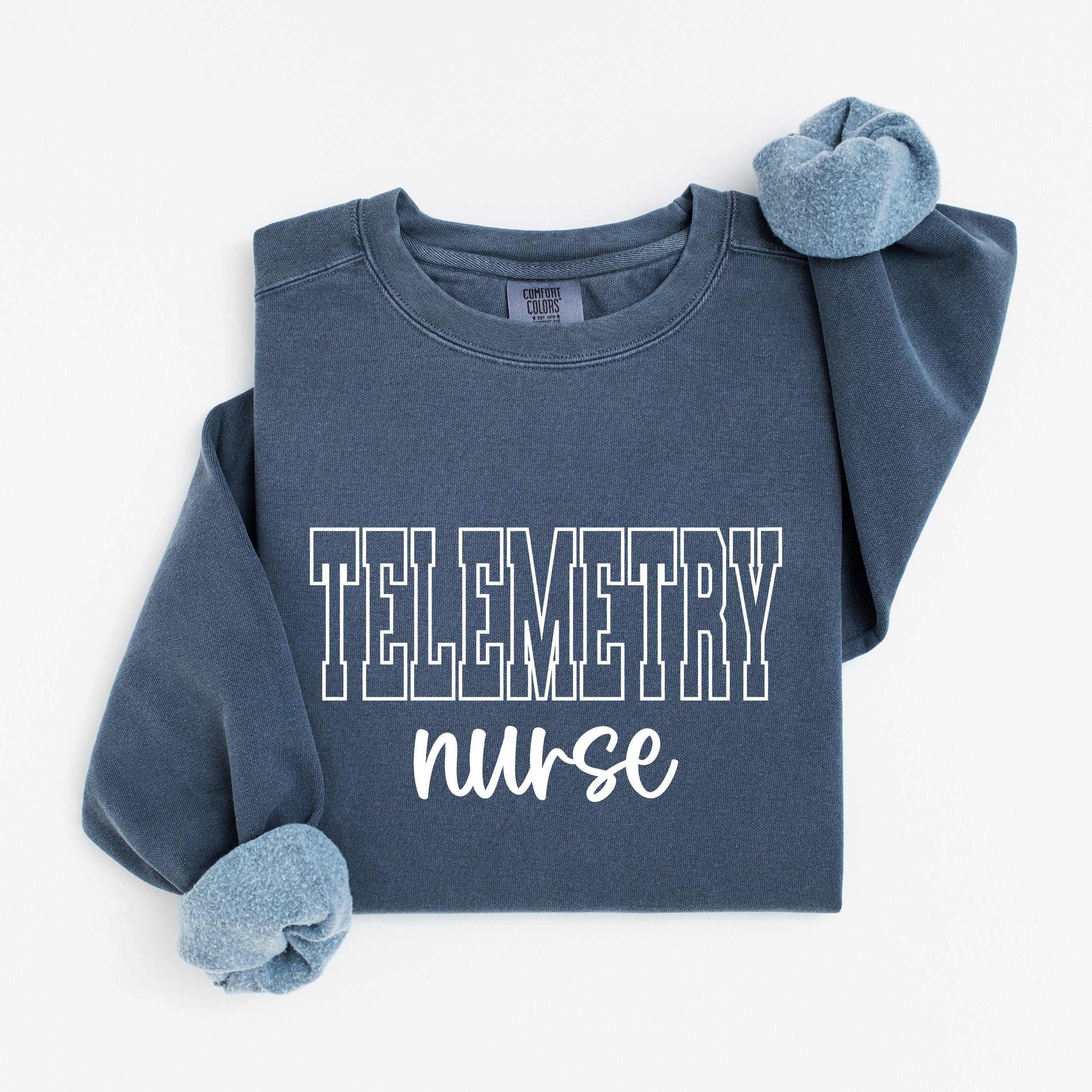 Telemetry Nurse Varsity Crewneck