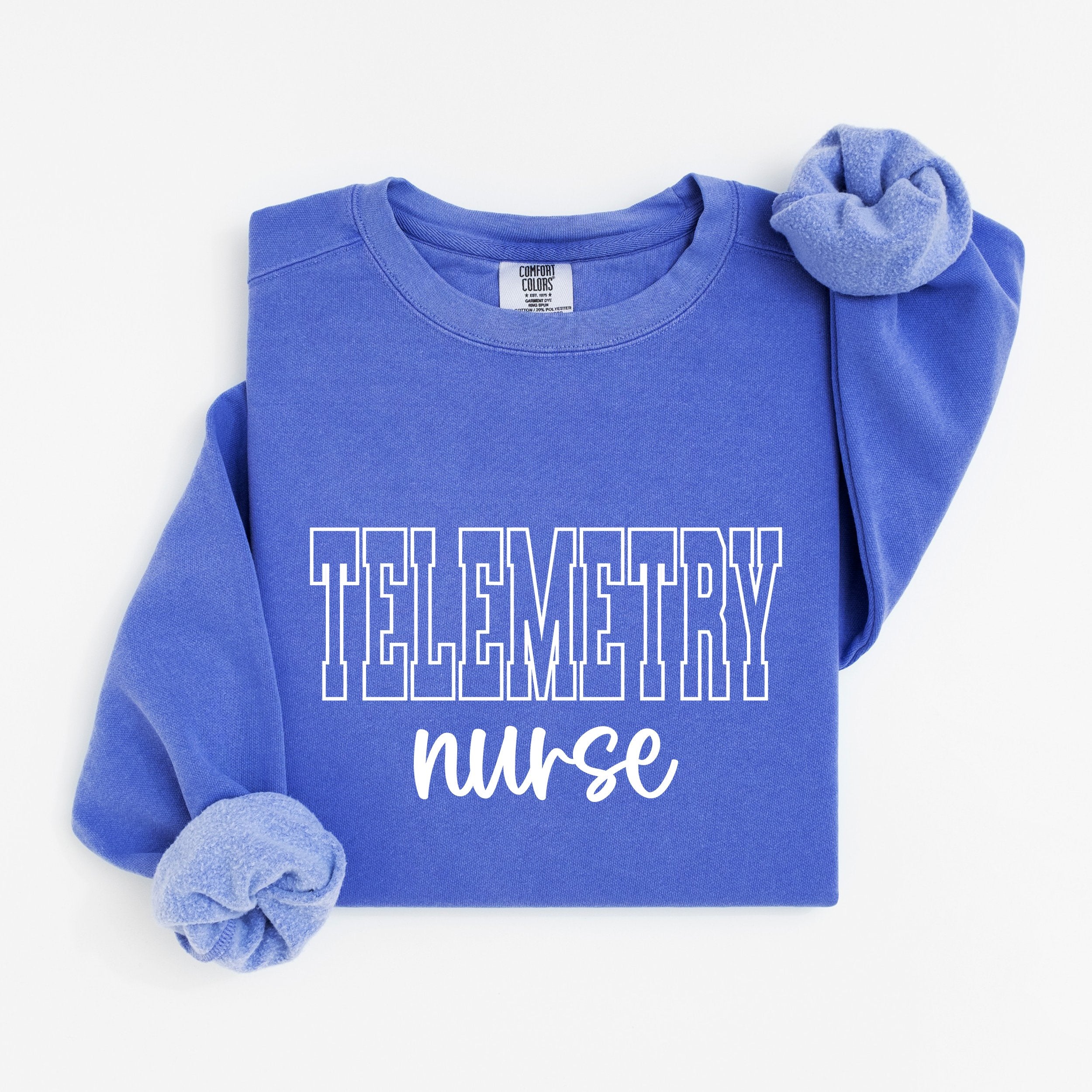 Telemetry Nurse Varsity Crewneck
