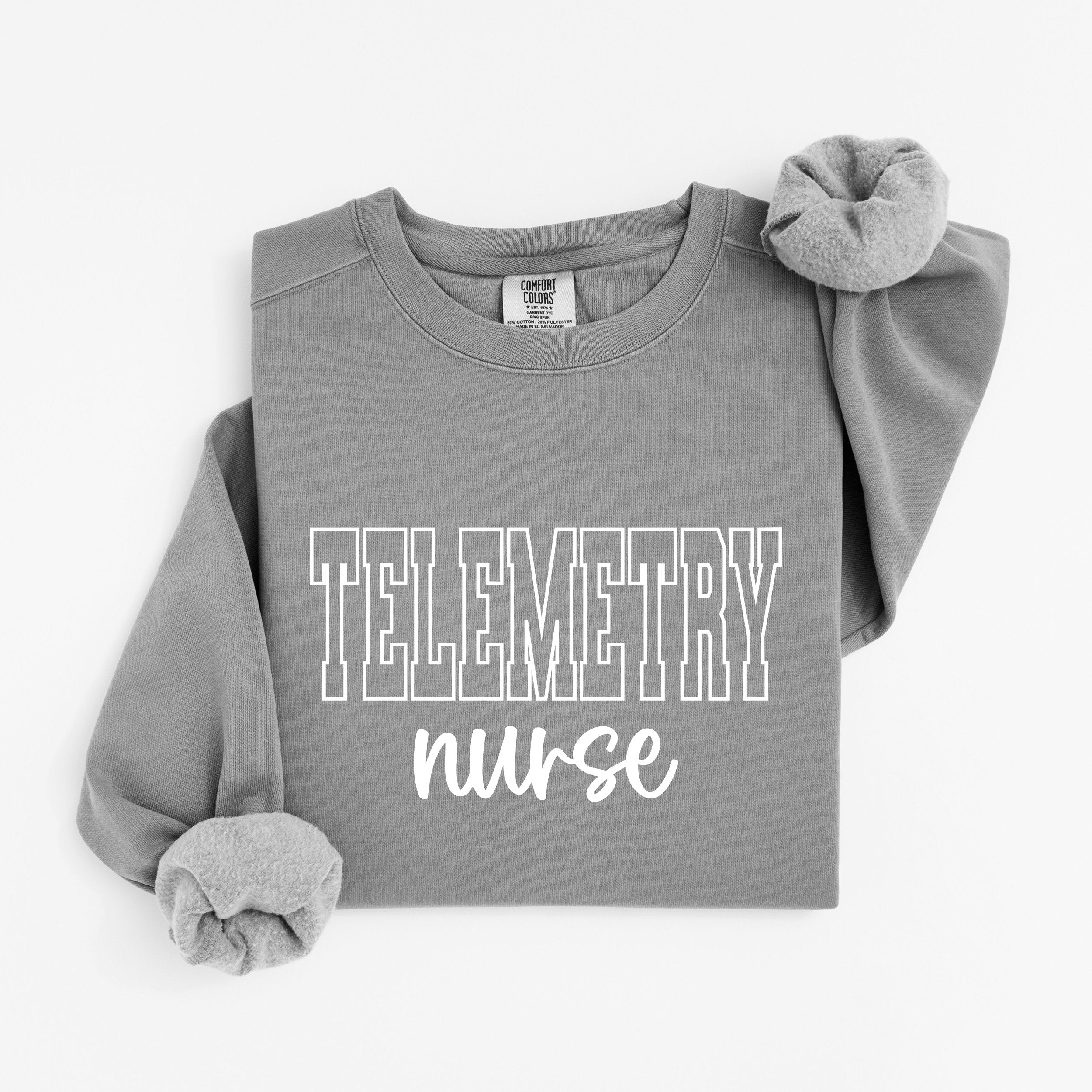 Telemetry Nurse Varsity Crewneck