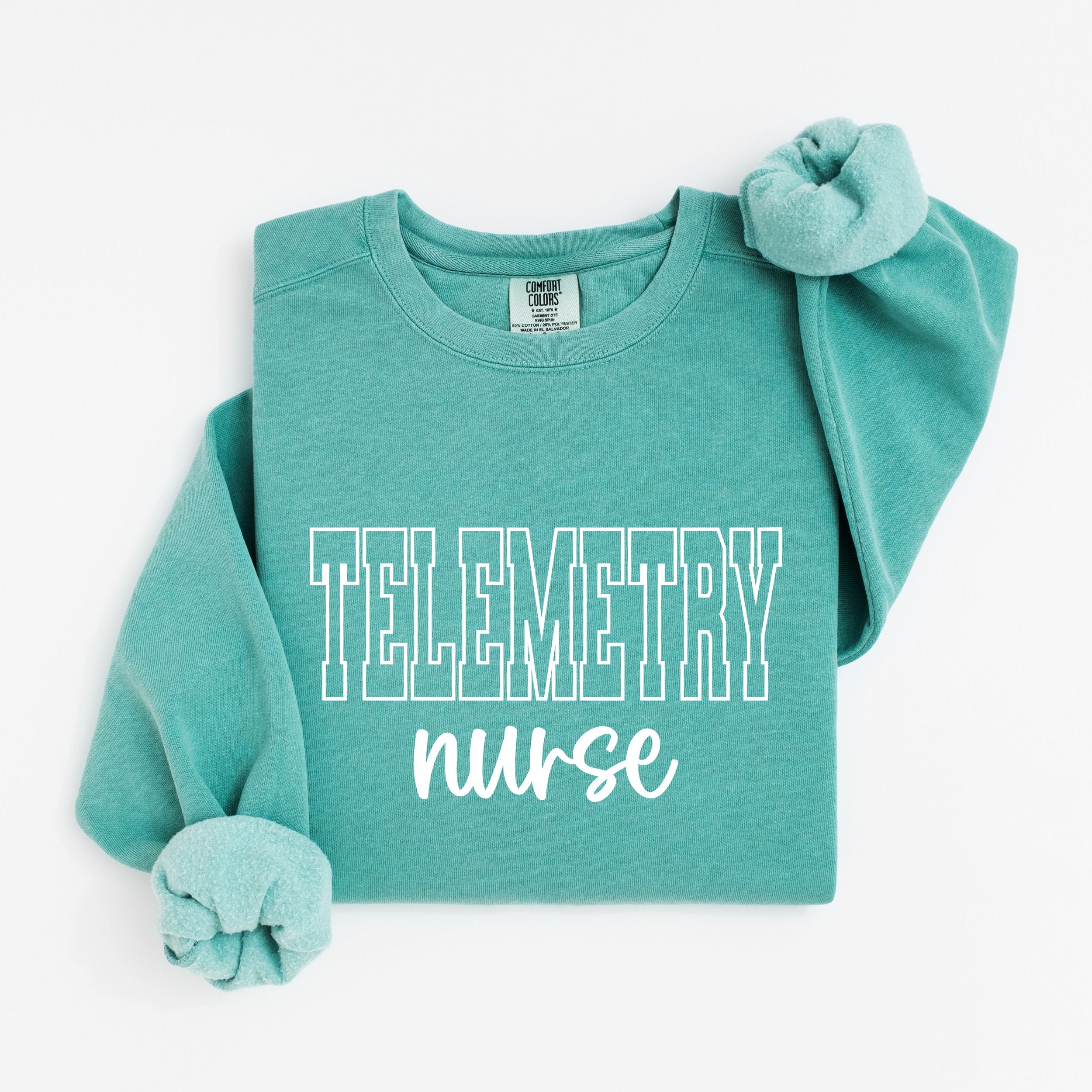 Telemetry Nurse Varsity Crewneck