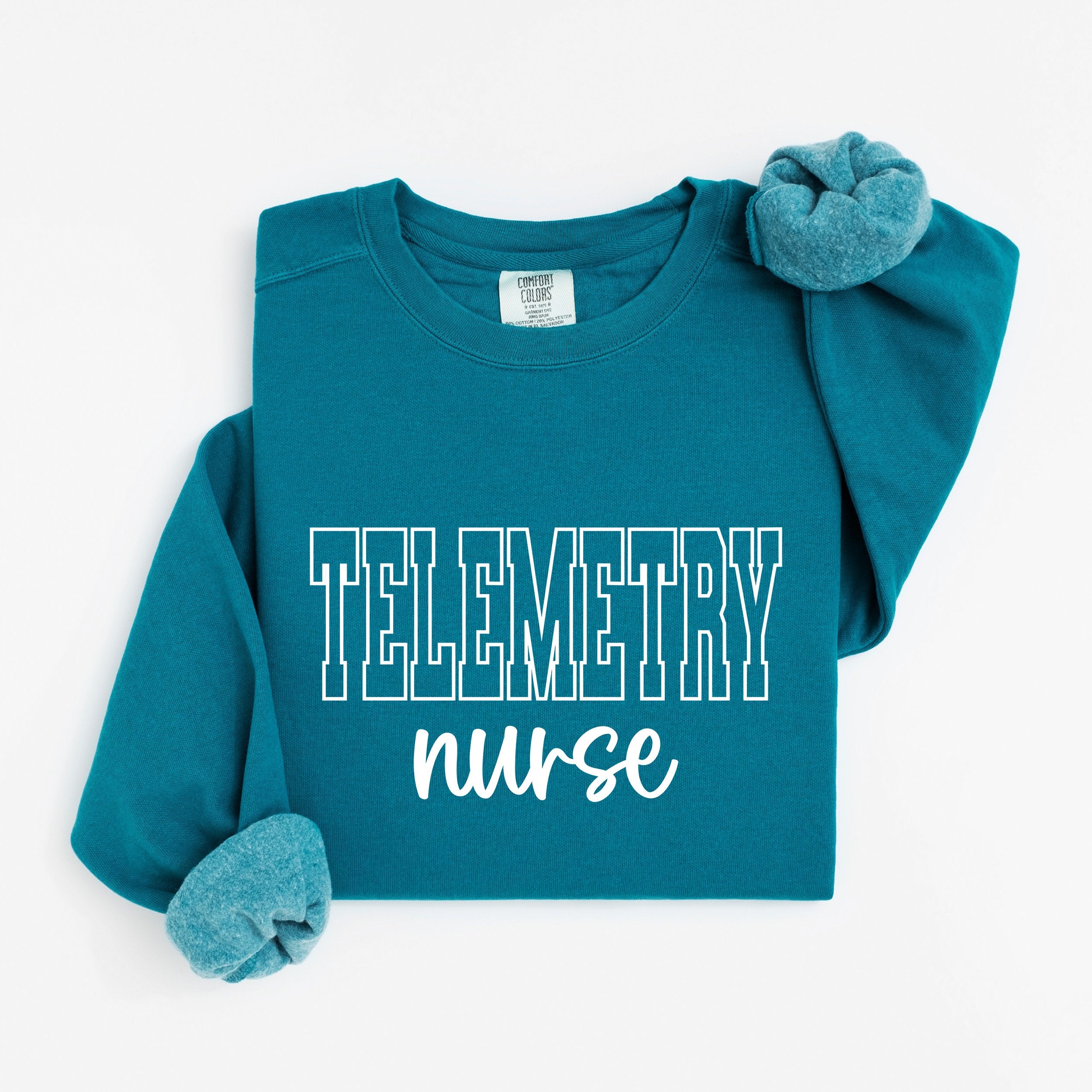 Telemetry Nurse Varsity Crewneck