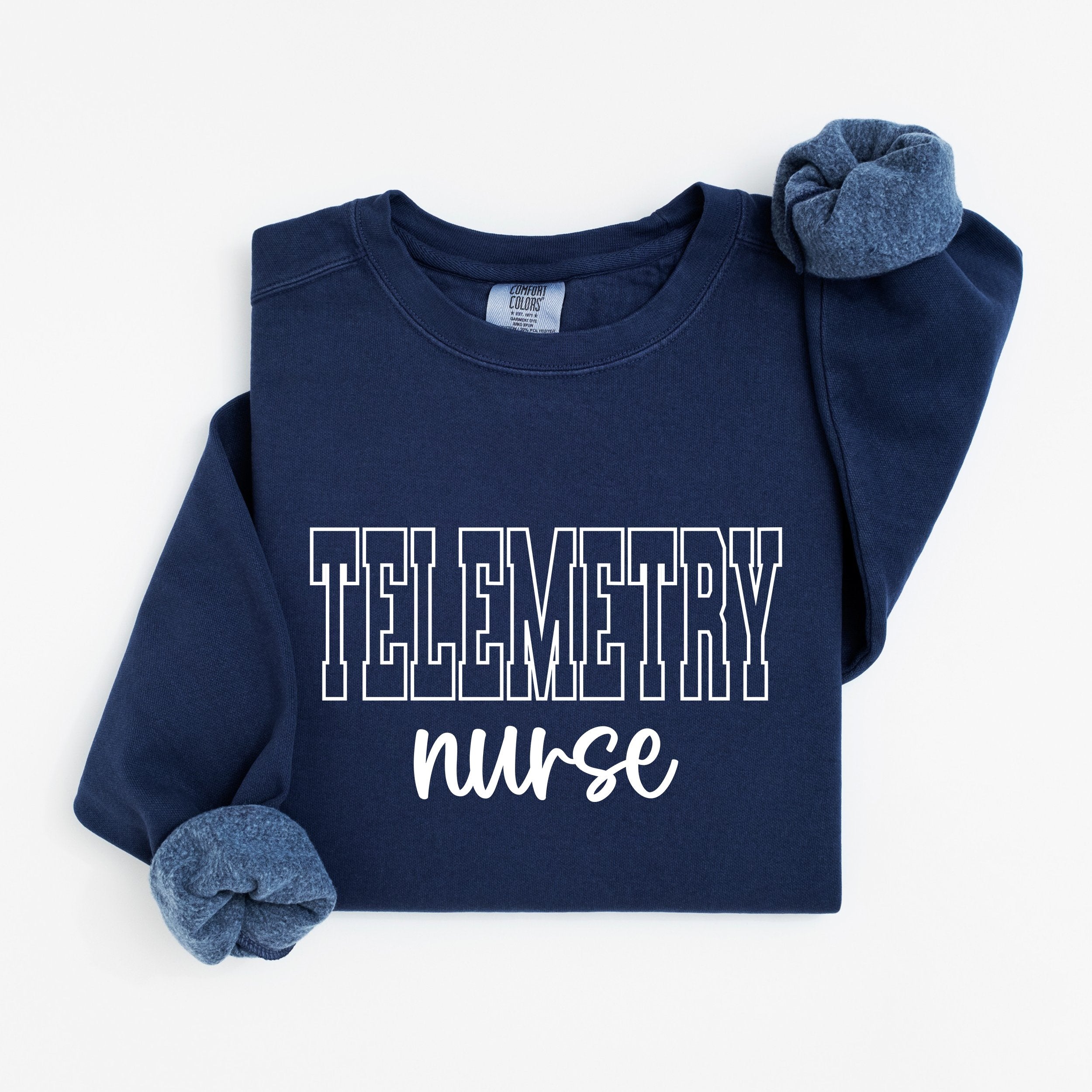 Telemetry Nurse Varsity Crewneck