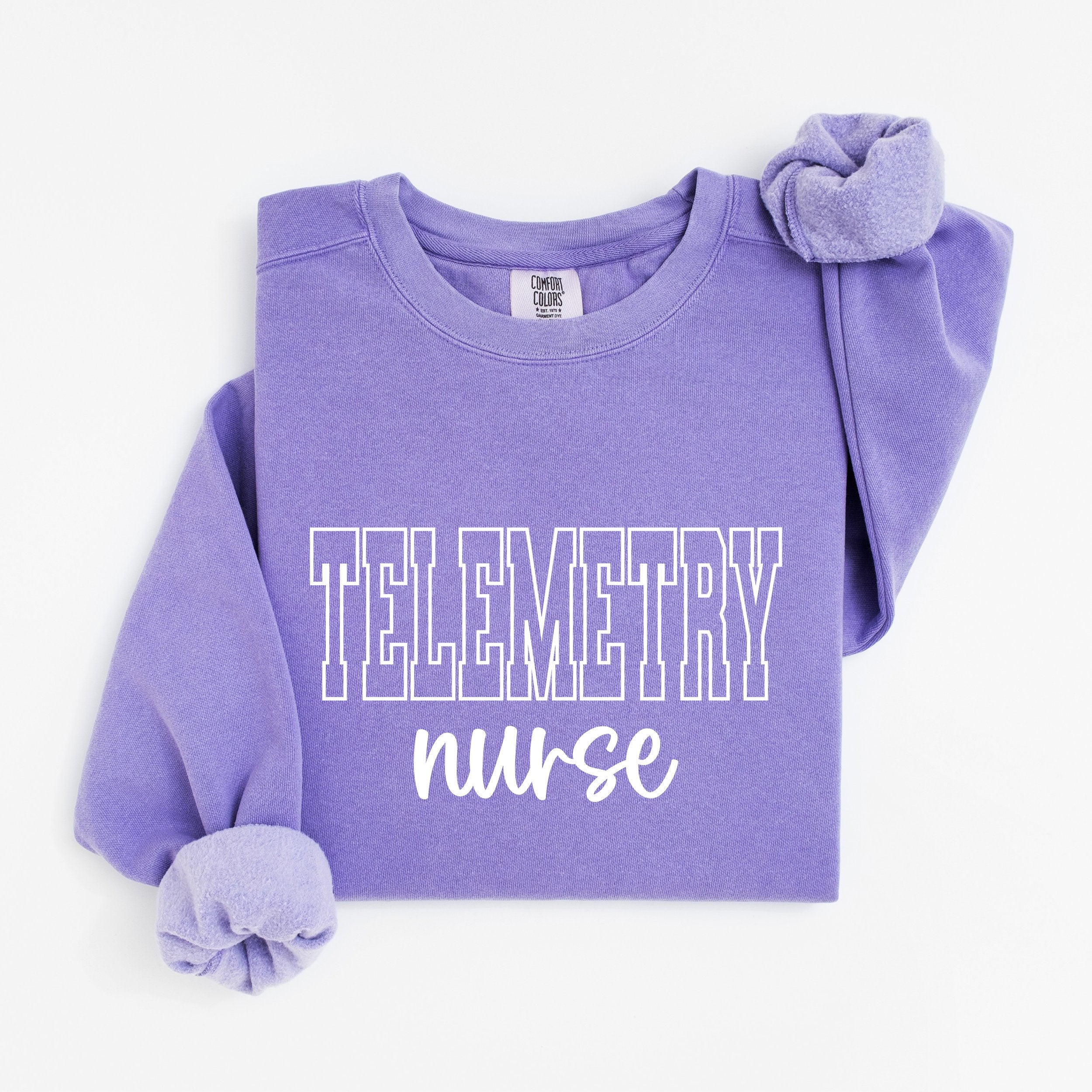 Telemetry Nurse Varsity Crewneck