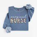 Floral Surgical Nurse Crewneck