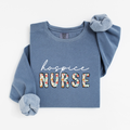Hospice Nurse Floral Sweatshirt